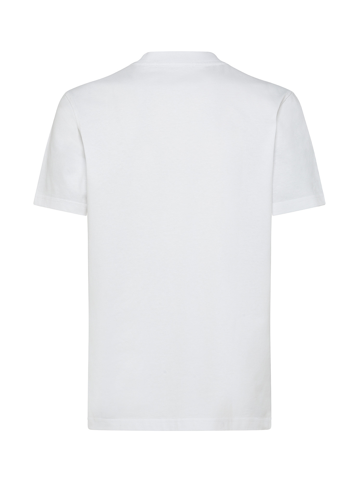 Calvin Klein Jeans - T-shirt in cotone riciclato con logo, Bianco, large image number 1