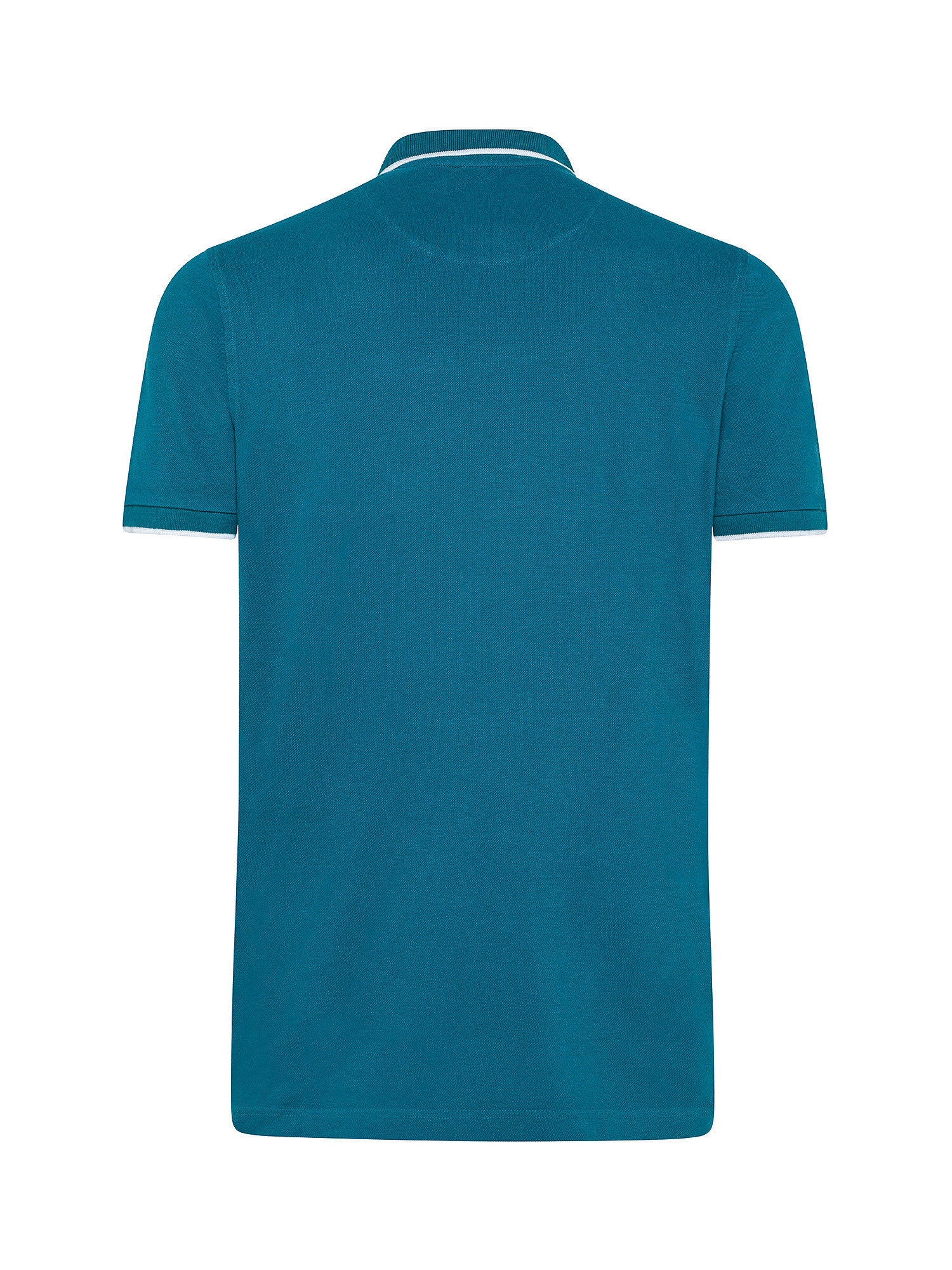 Short sleeve polo shirt, Green teal, large image number 1