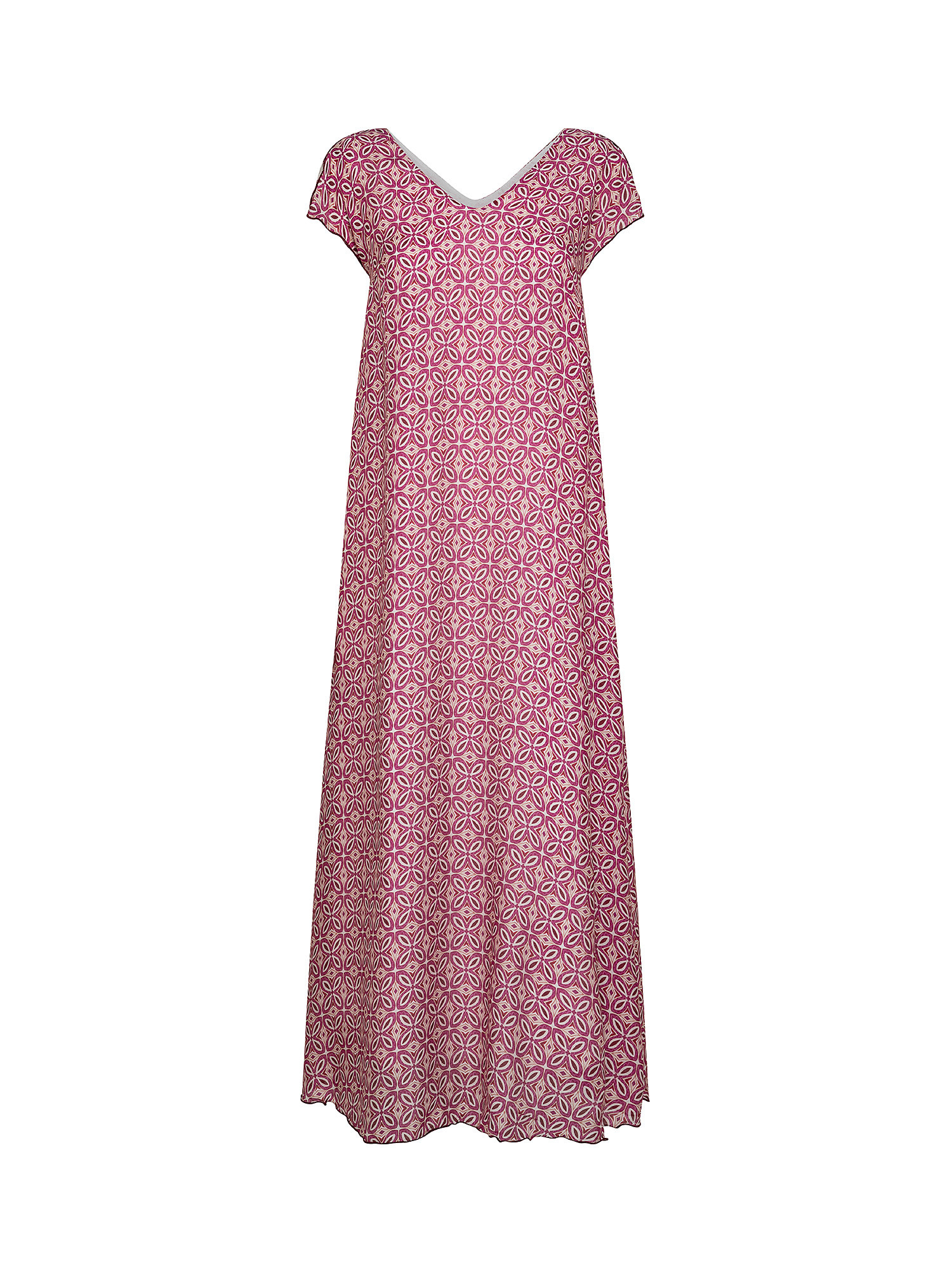 Printed long dress, Pink, large image number 0