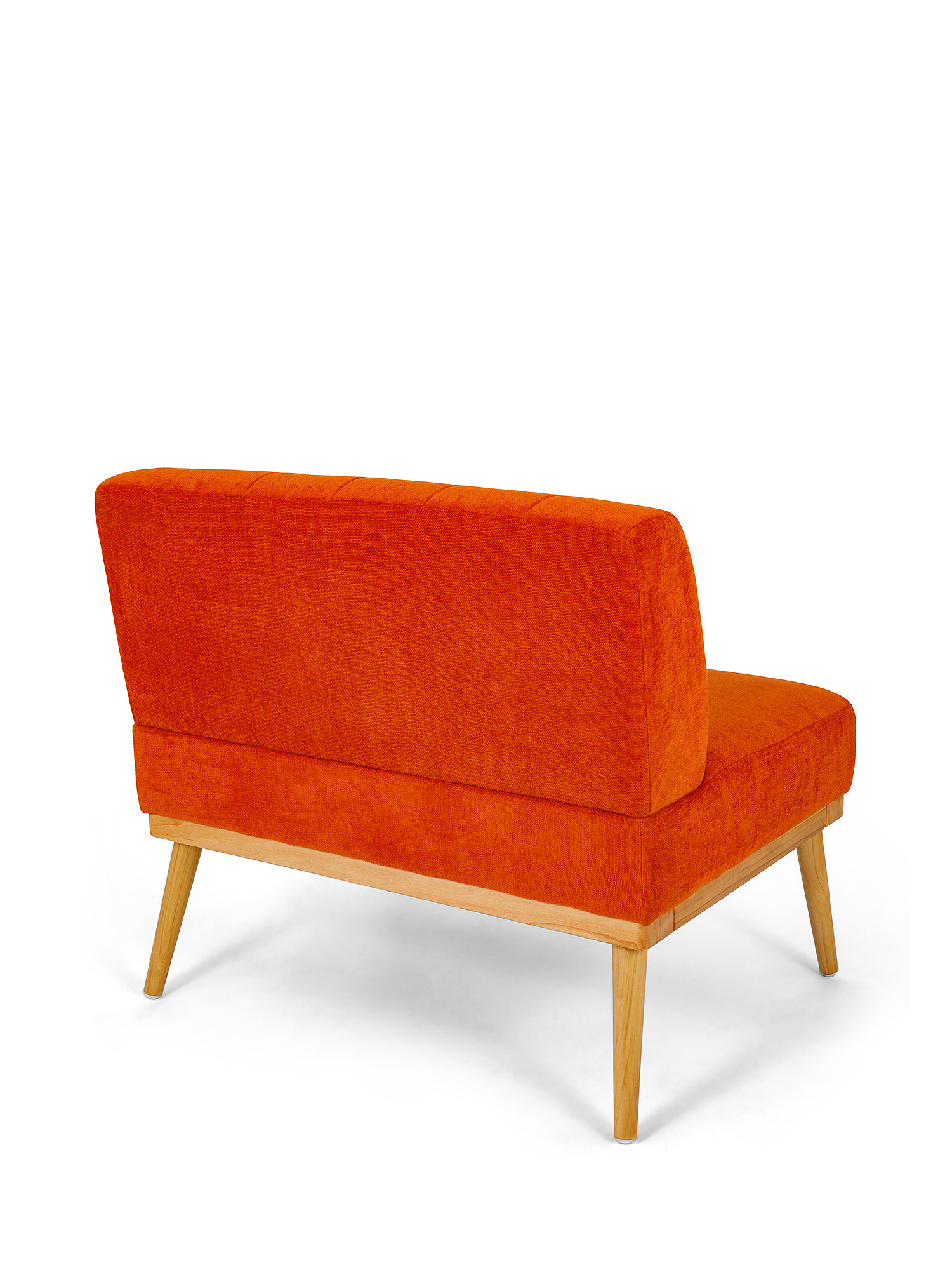 Divanetto loveseat in velluto Florence, Arancione, large image number 1