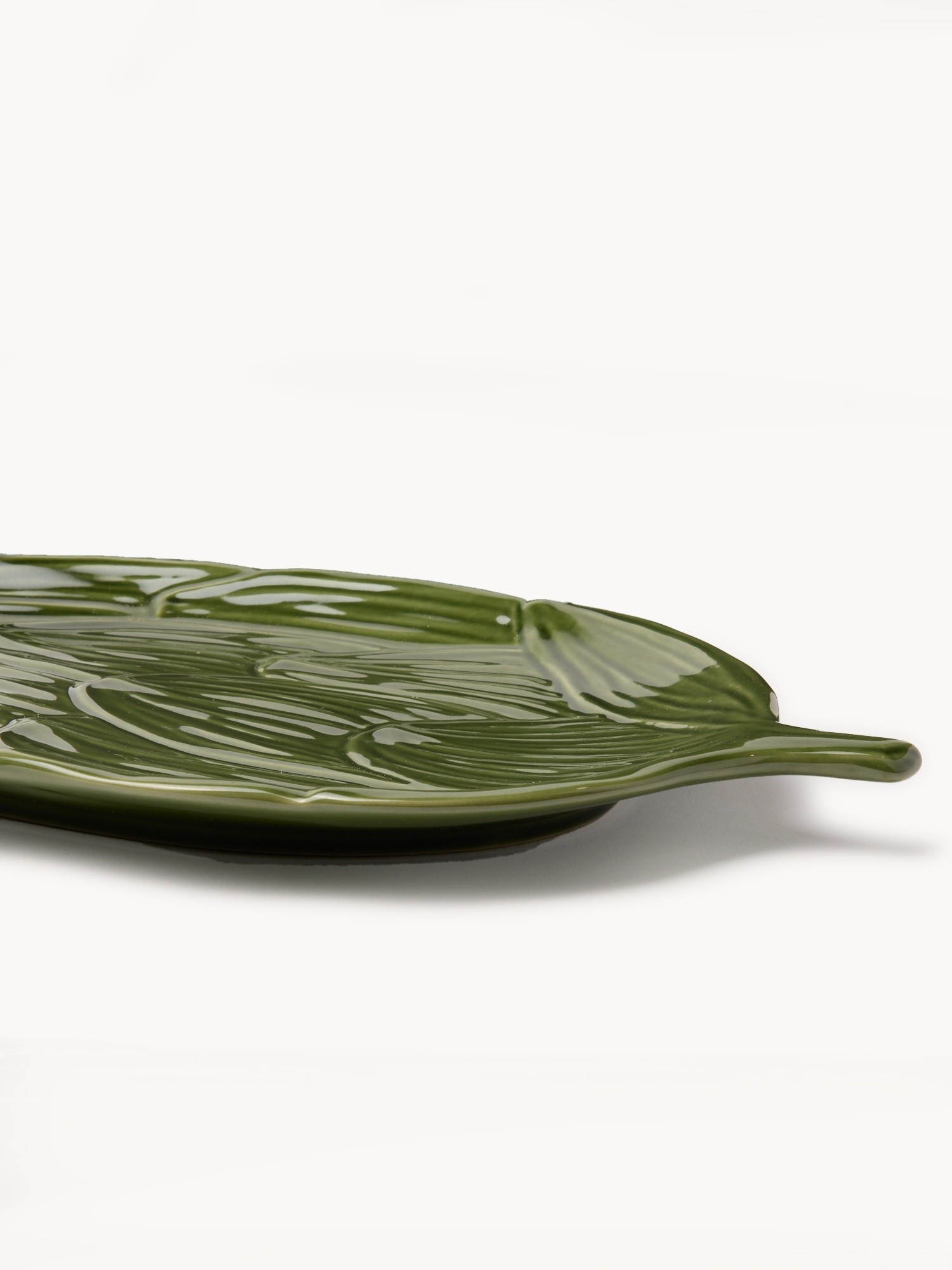 Piatto da portata in ceramica a forma di carciofo, Verde, large image number 1