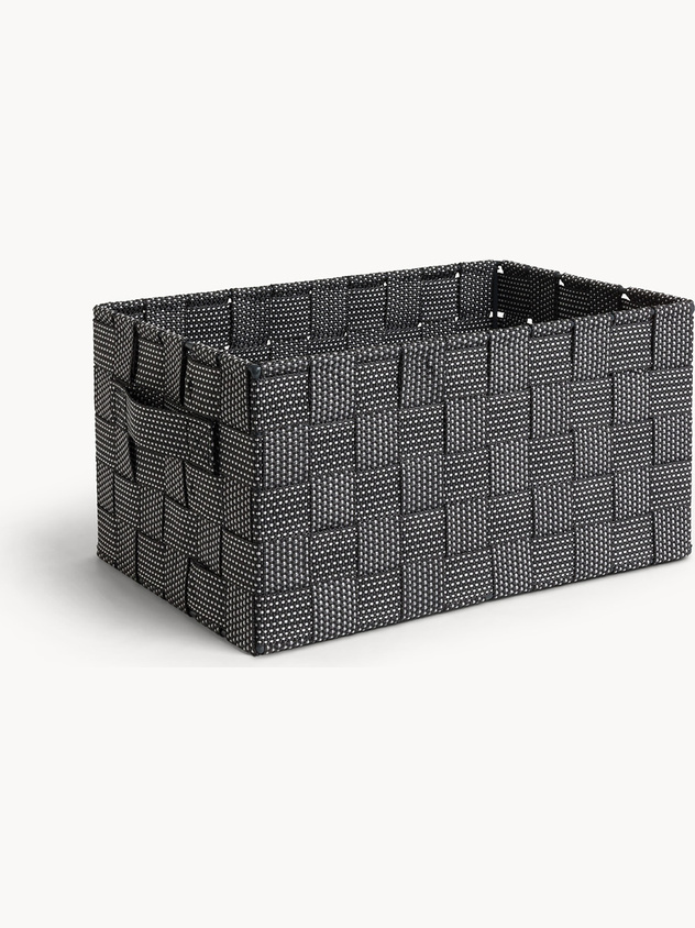 Woven basket in fabric