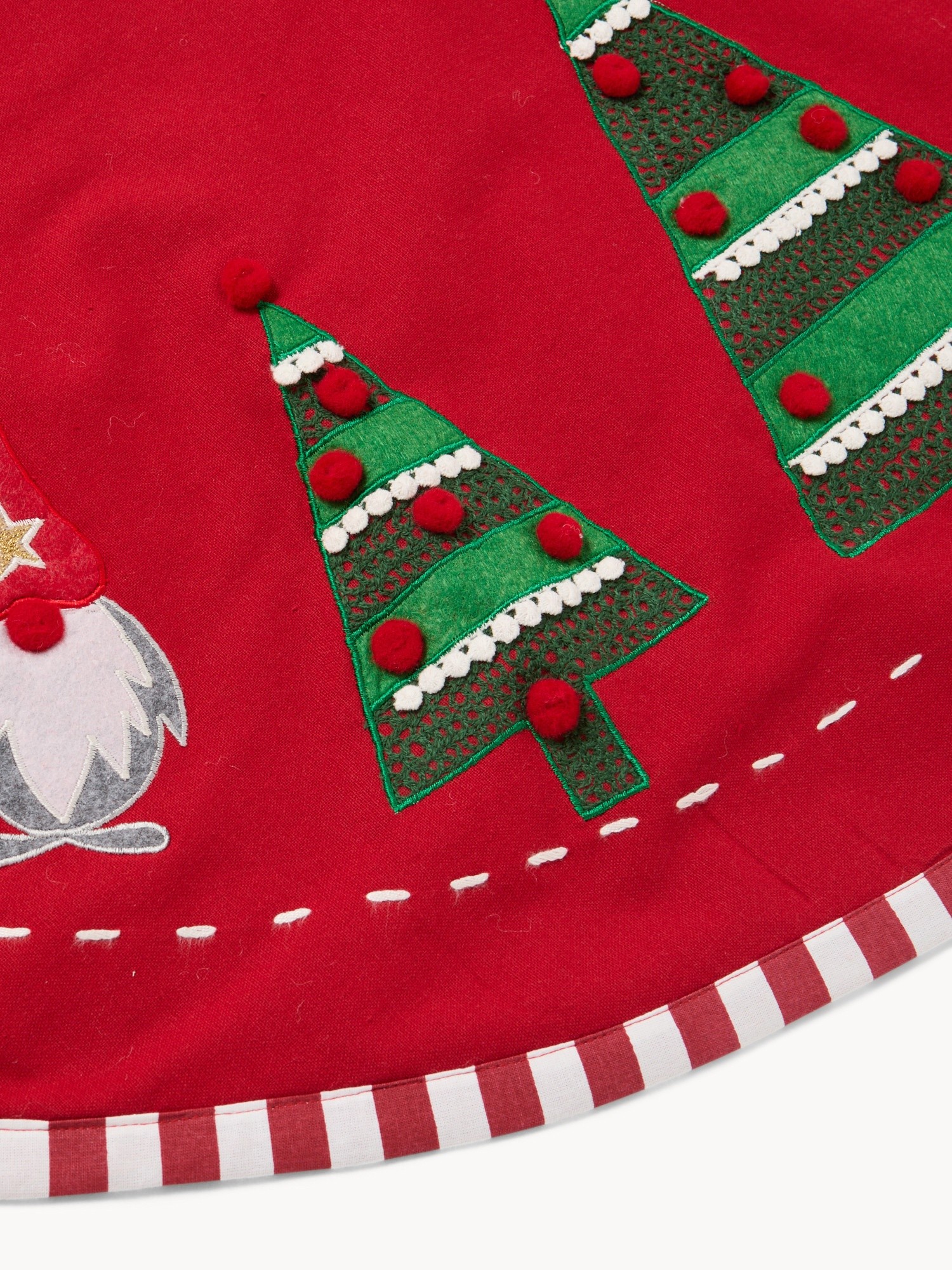 Gonna per albero di Natale, Rosso, large image number 1