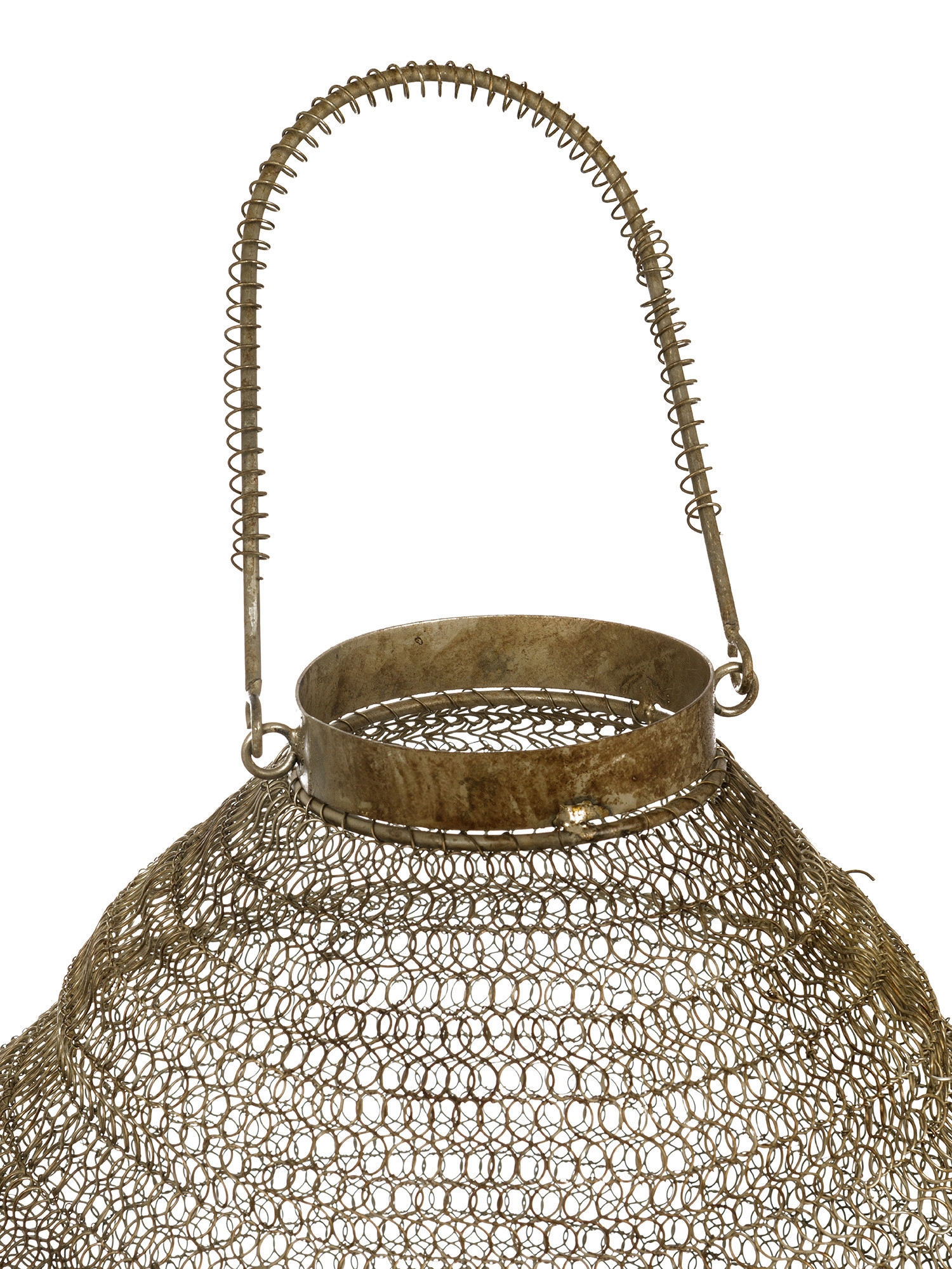Lanterna in maglia metallica, Ecrù, large image number 1