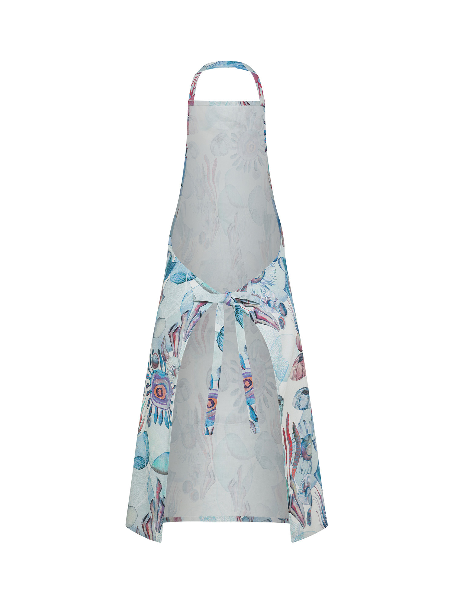 Bib apron with seabed print, Multicolor, large image number 1