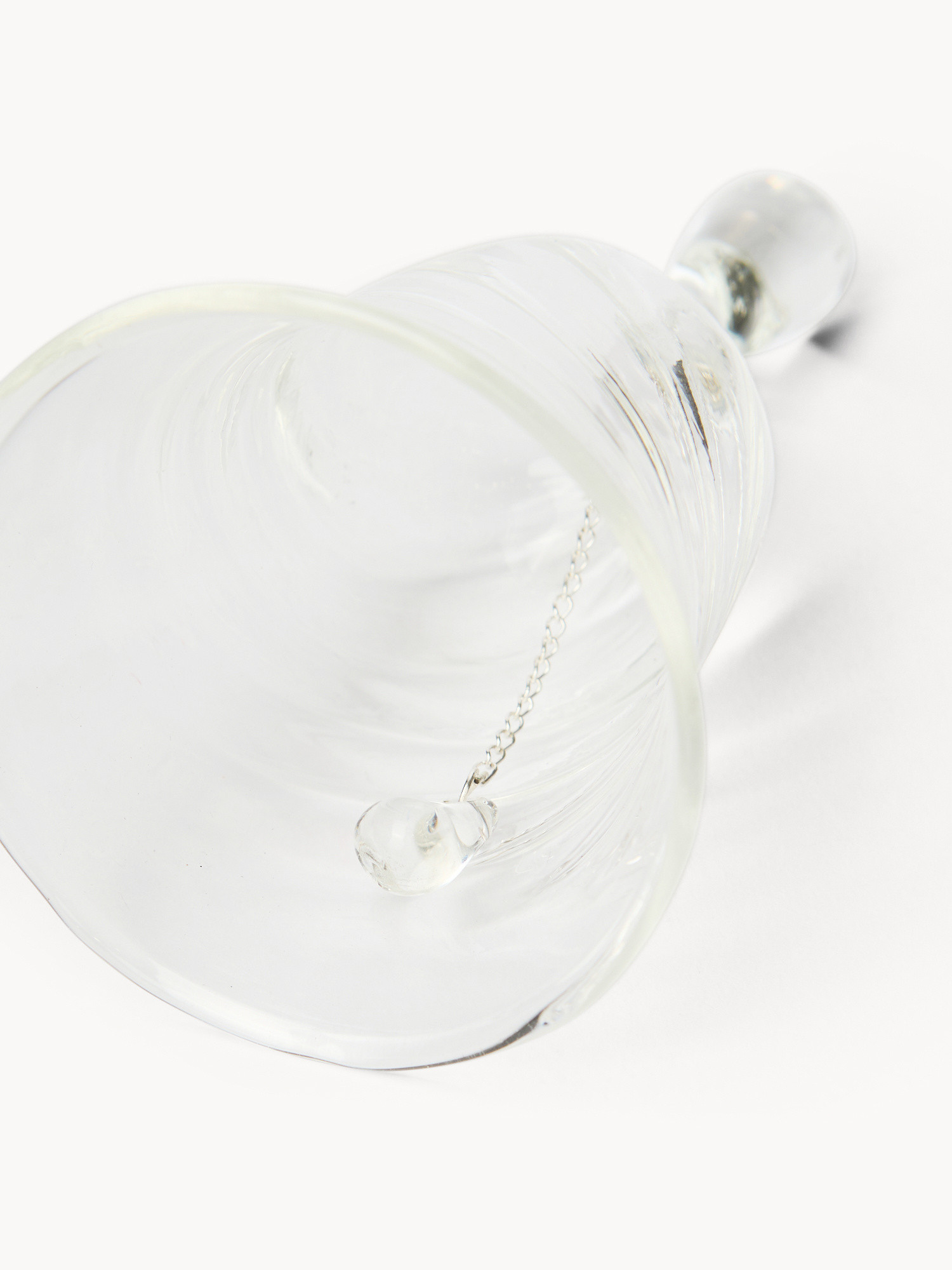 Campanella in vetro borosilicato, Trasparente, large image number 1