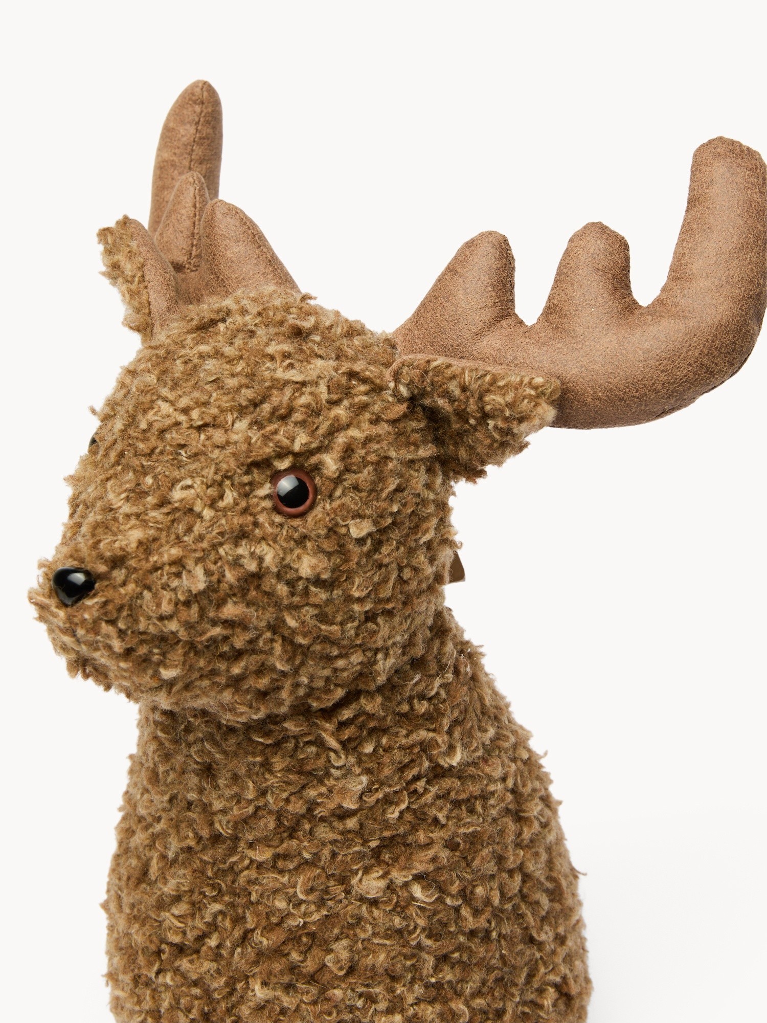 Reindeer-shaped doorstop, Beige, large image number 1