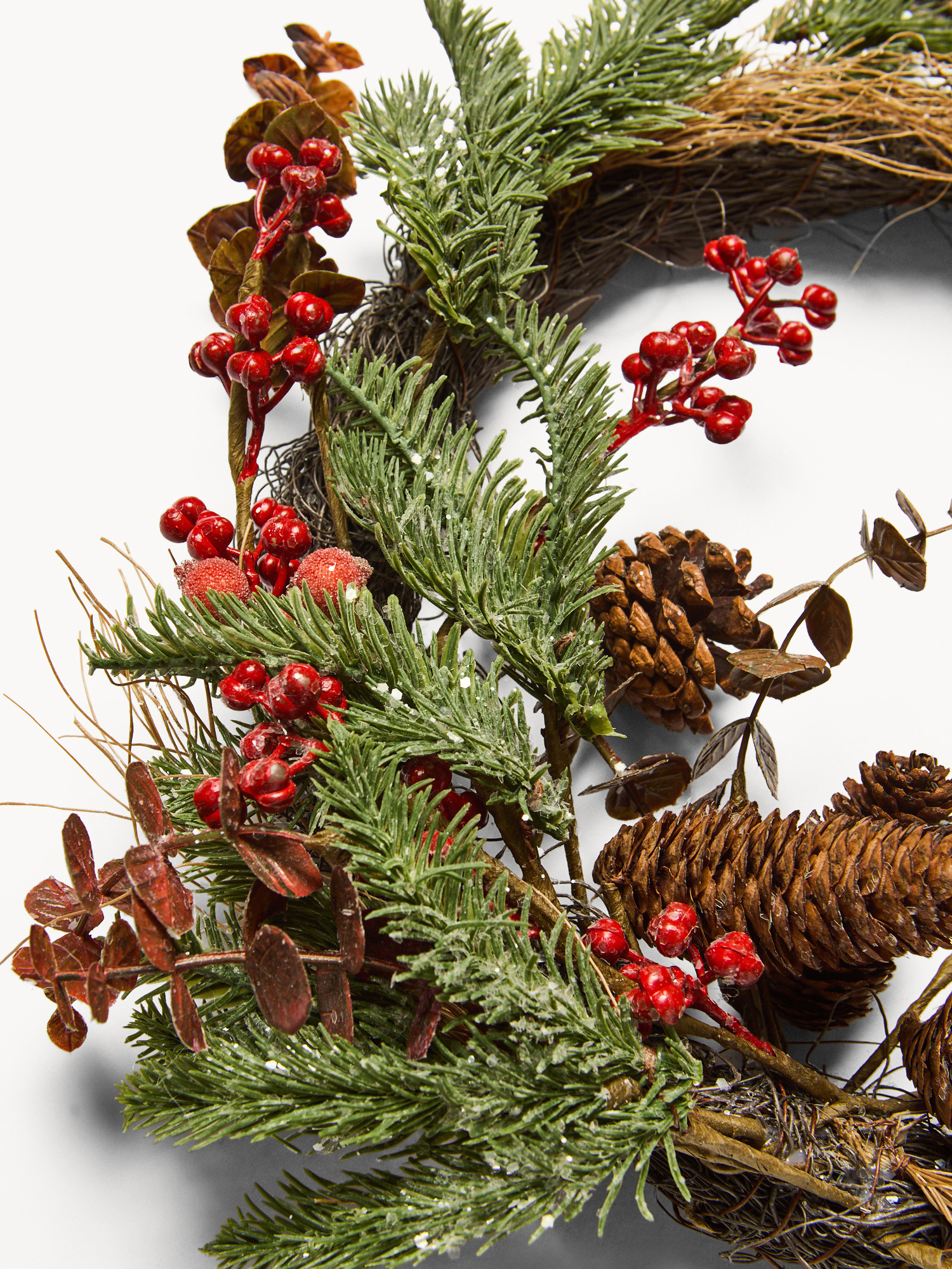 Faux flower wreath, Multicolor, large image number 1