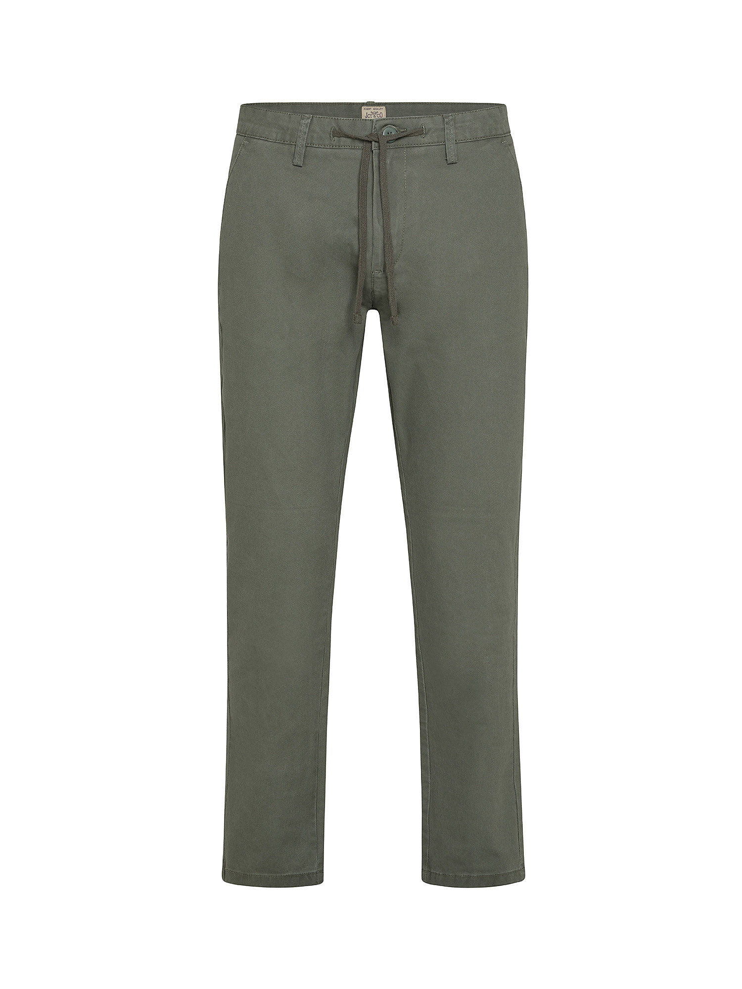 JCT - Pantaloni chino con coulisse, Verde, large