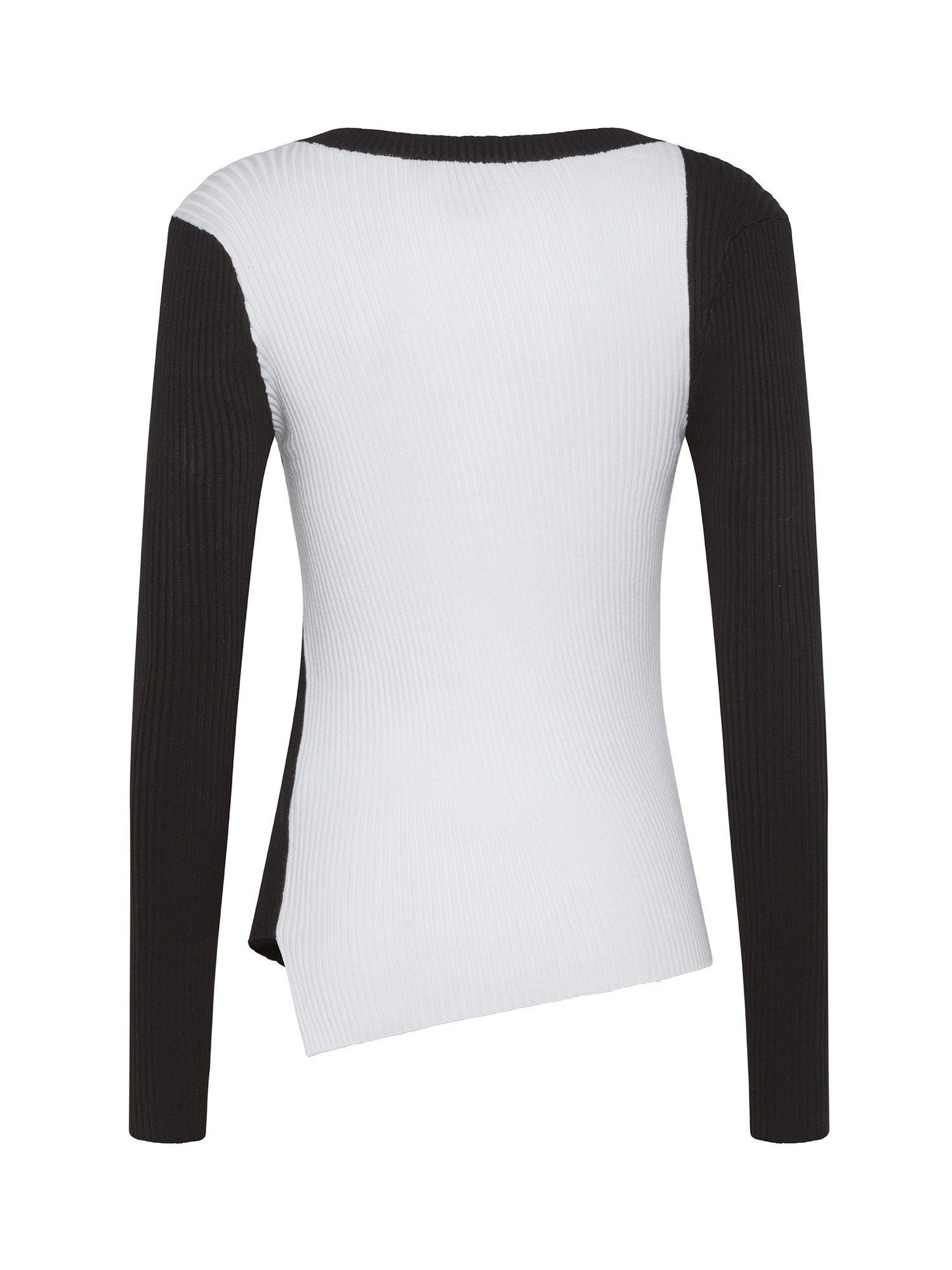 DKNY - Color block crewneck sweater, Black, large image number 1