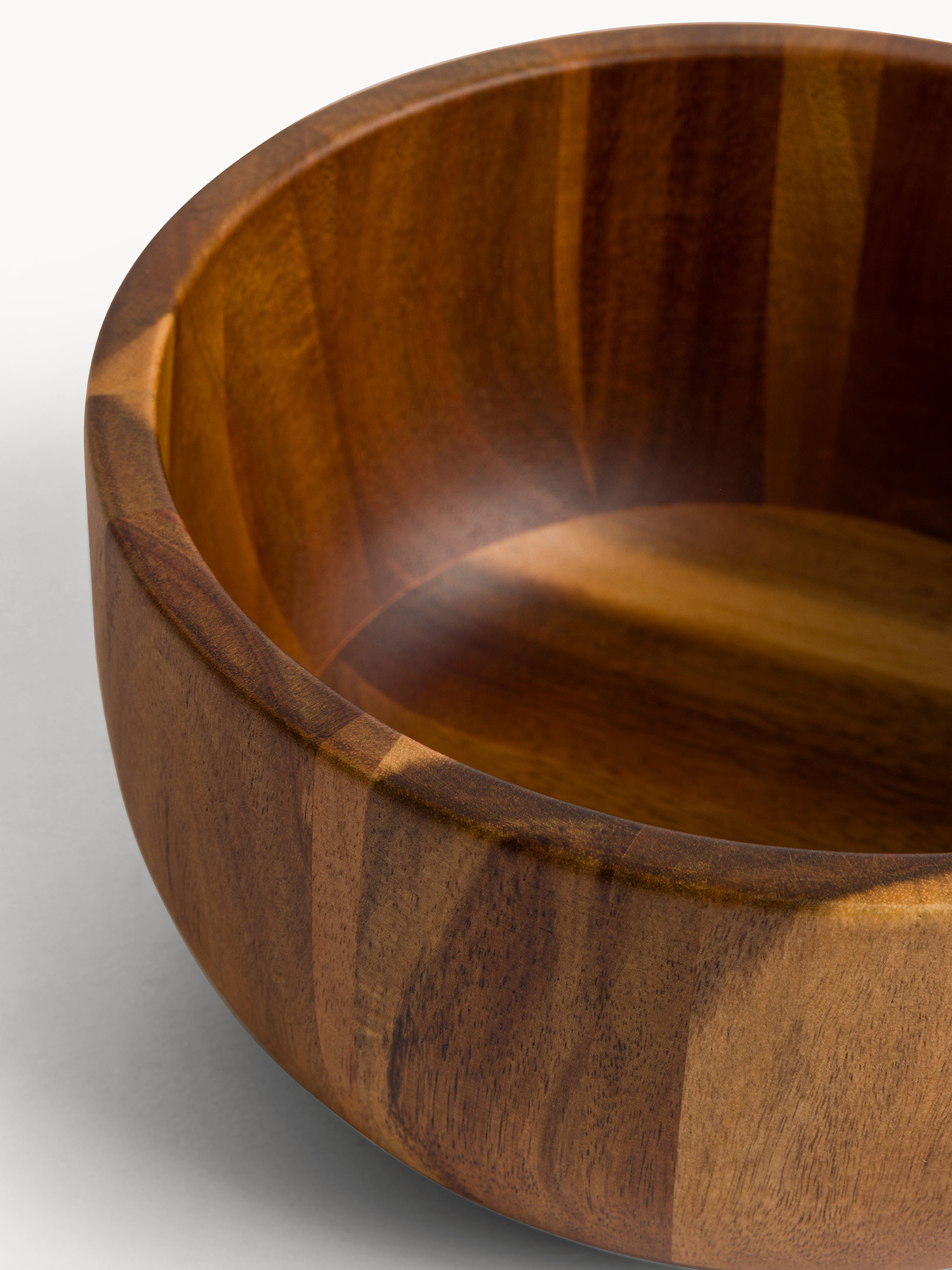 Insalatiera in legno di acacia con logo laser, Marrone chiaro, large image number 1