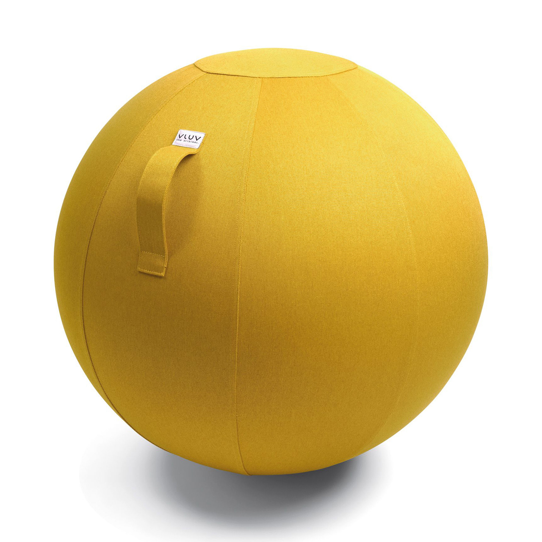 VLUV palla da seduta in stoffa Leiv, Giallo, large