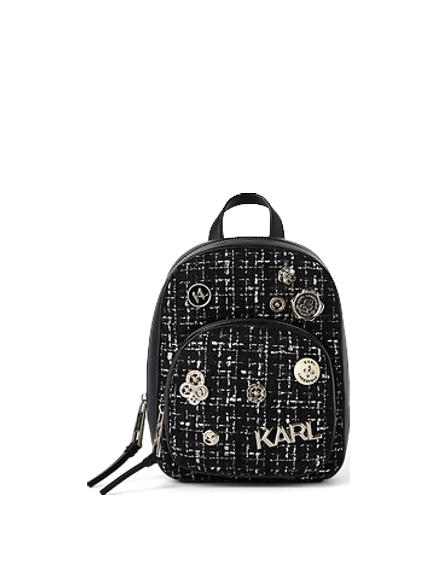 Karl Lagerfeld - Mini bp backpack k/pins boucle, Black, large image number 0