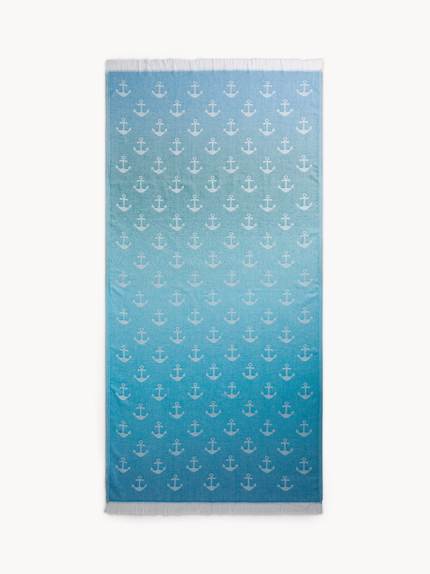 Hammam beach towel with fringes, Multicolor, large image number 0