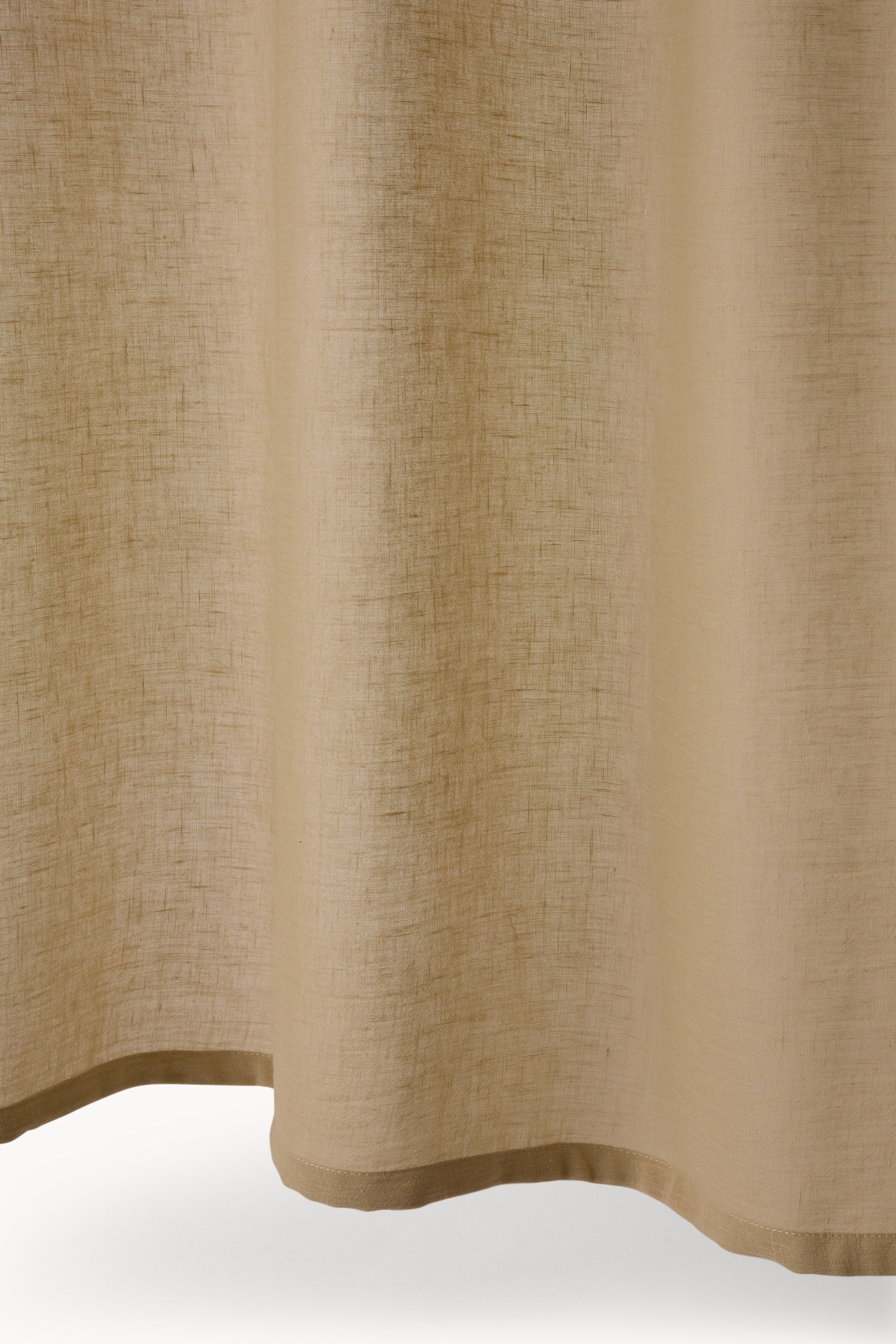 Set of 2 solid-color curtains - Discounted Price, Beige, large image number 1
