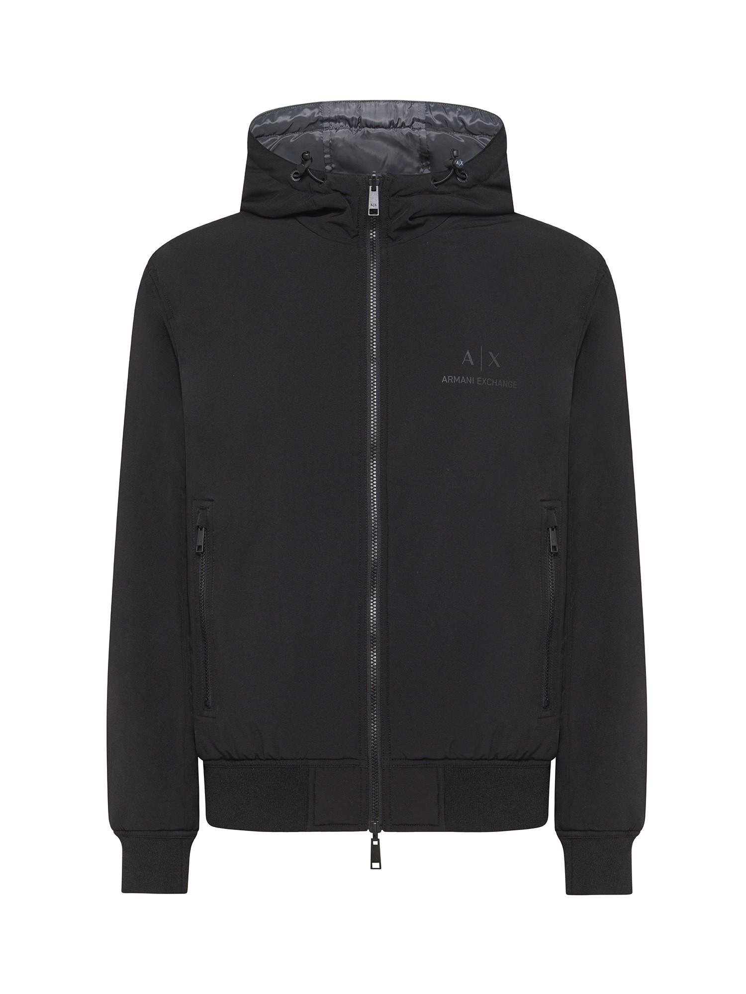 Armani Exchange - Reversible nylon jacket, Black, large image number 0
