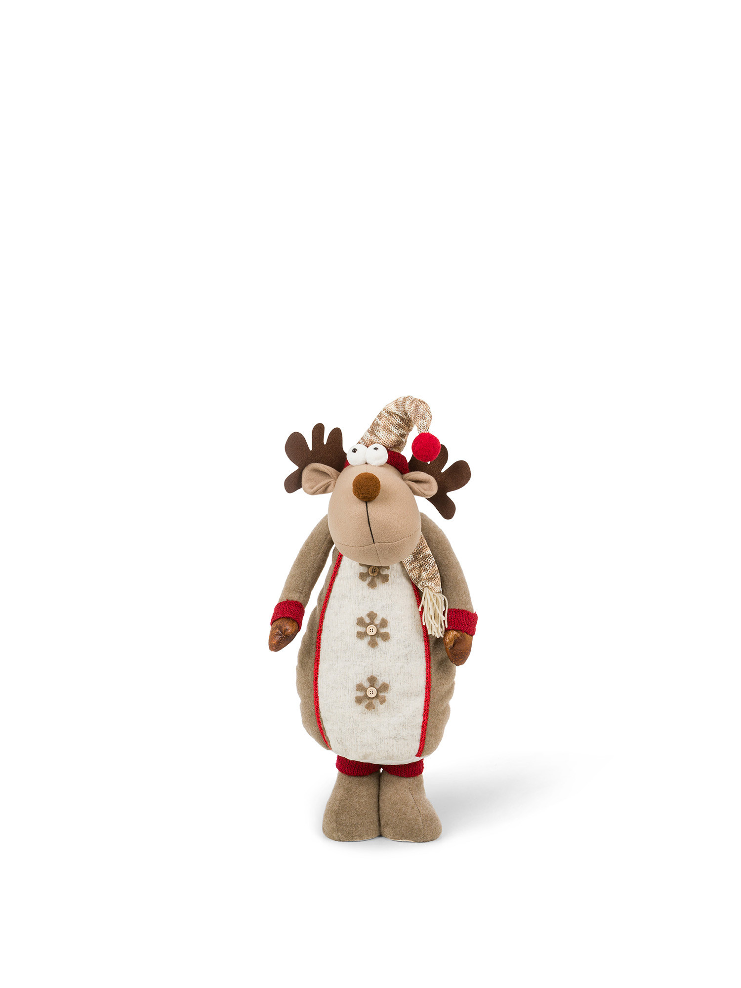 Decorative reindeer plush H68cm, Multicolor, large image number 0