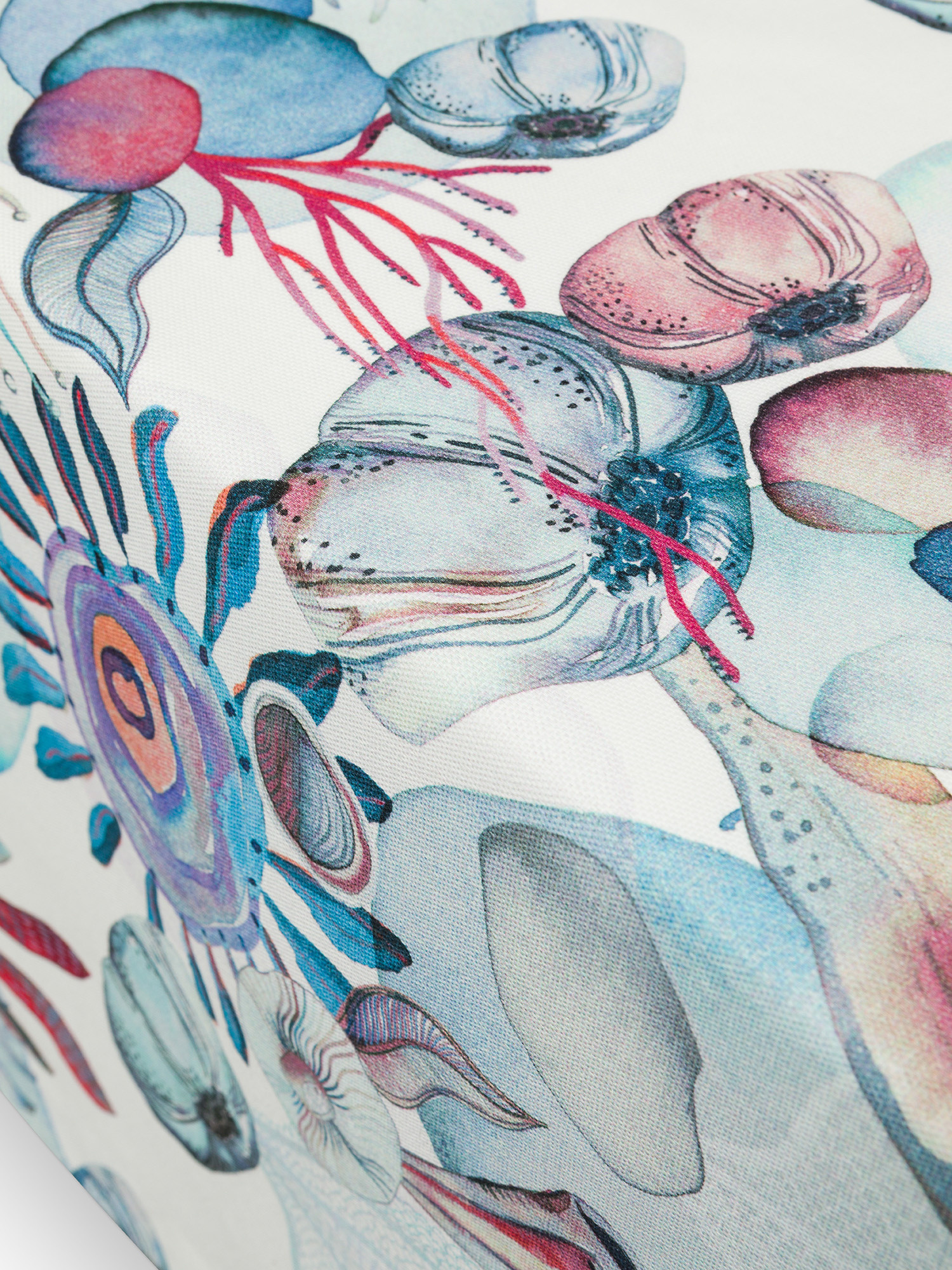 Tovaglia panama di cotone stampa fondale marino, Multicolor, large image number 1