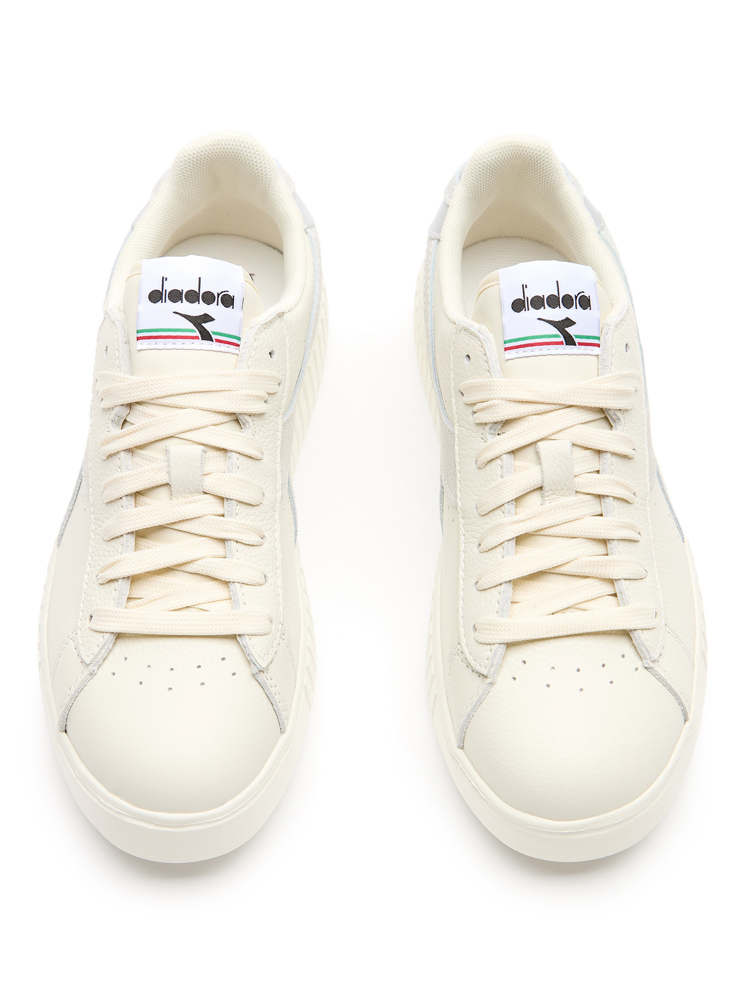 Diadora - Game Step Premium Tumbled Leather Shoes, White, large image number 3