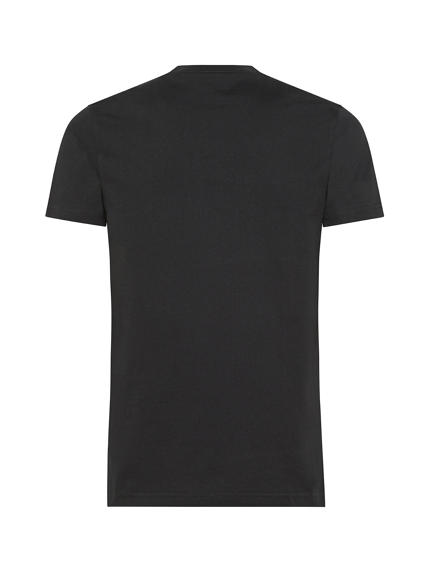 Paul Smith - T-shirt in cotone slim fit con stampa pennellate, Nero, large image number 1