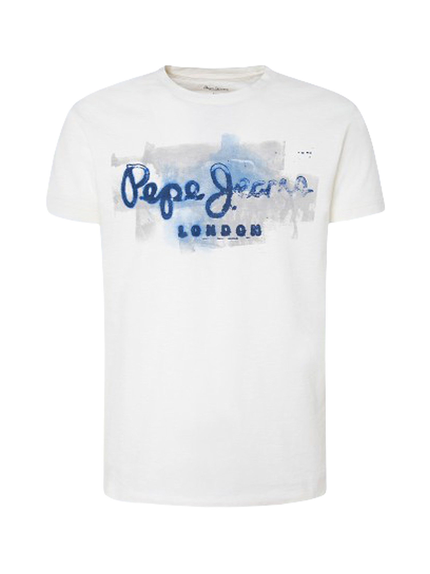 T-shirt with golders paint effect logo n, White, large image number 0