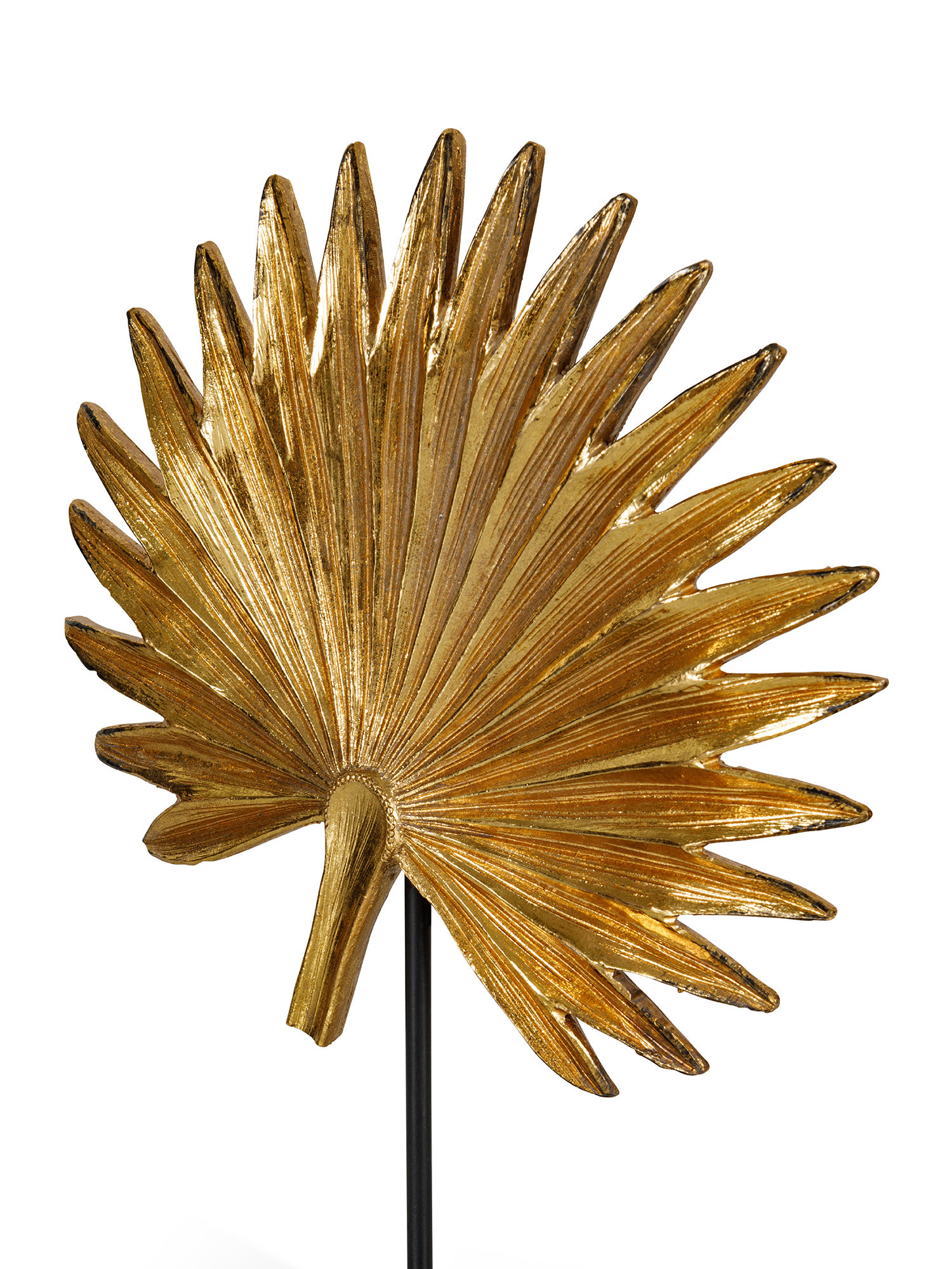 Ornament in the shape of a palm leaf, Gold, large image number 1