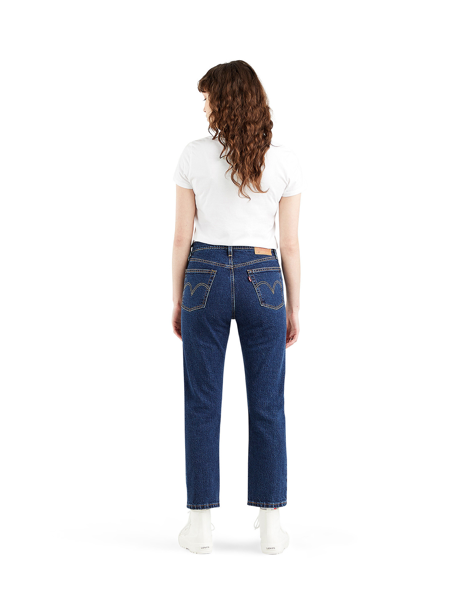 501 crop jeans, Blu, large