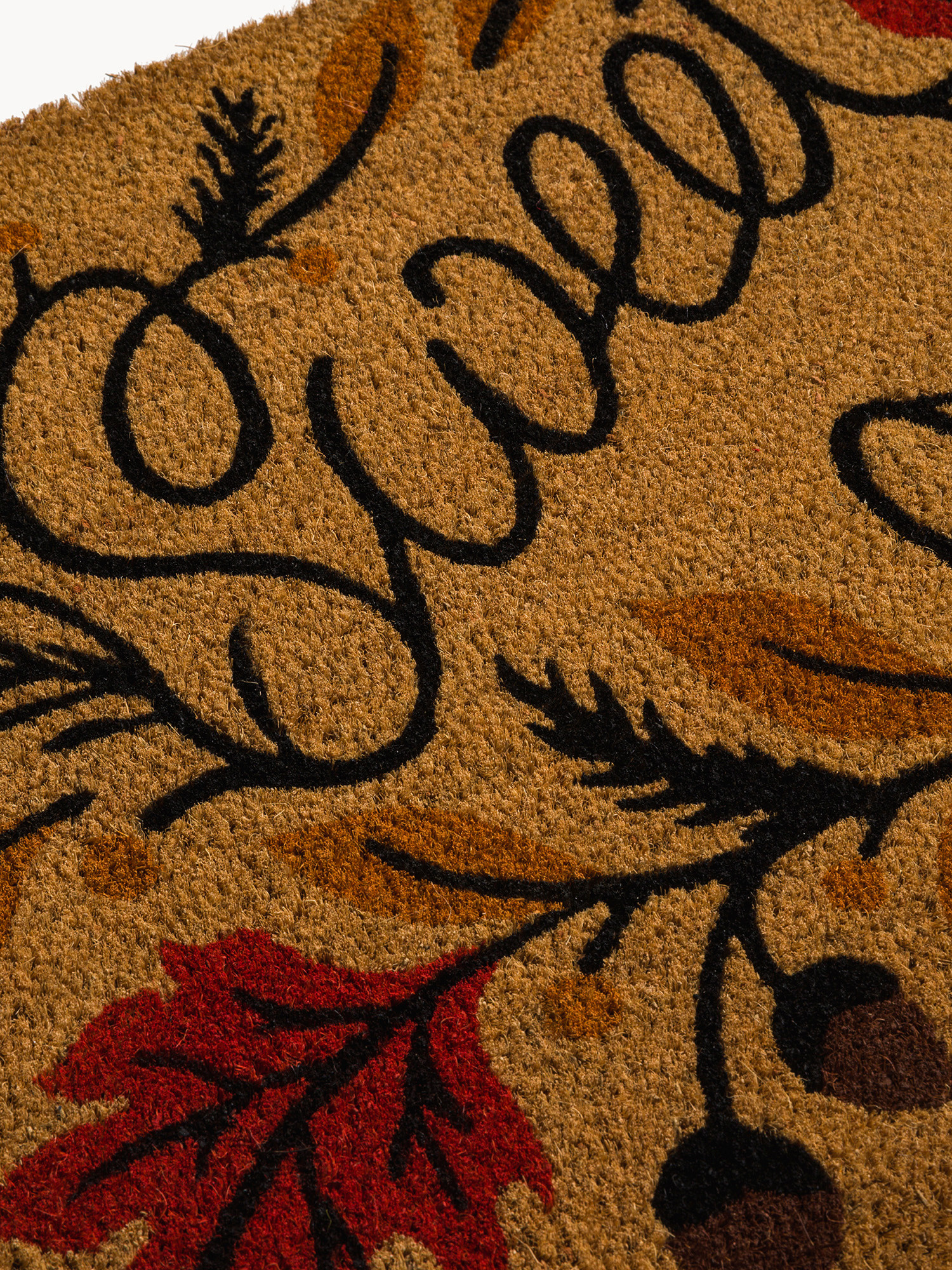 Zerbino cocco con scritta Sweet Home, Beige scuro, large image number 1