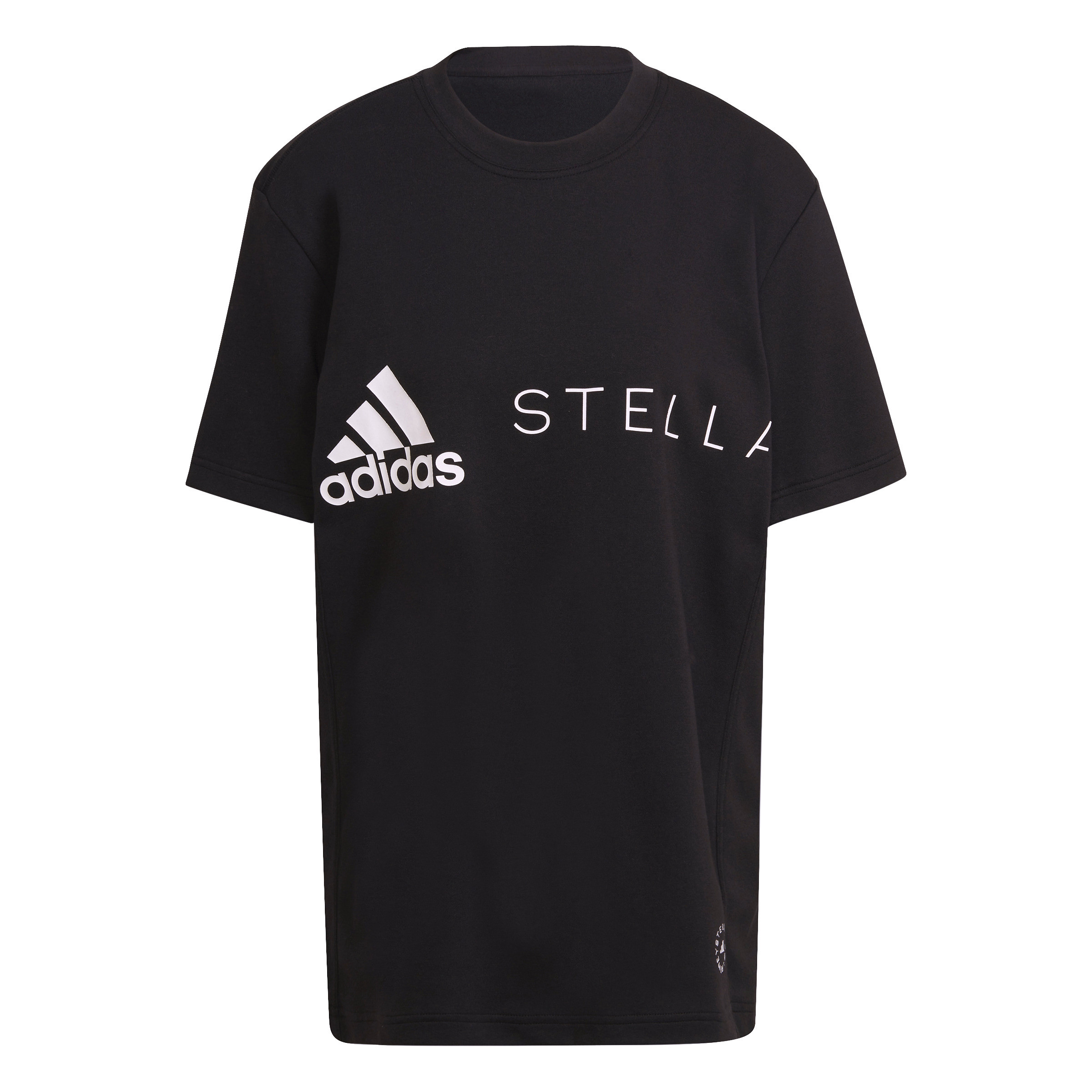 T-shirt con logo adidas by Stella Mccartney, Nero, large
