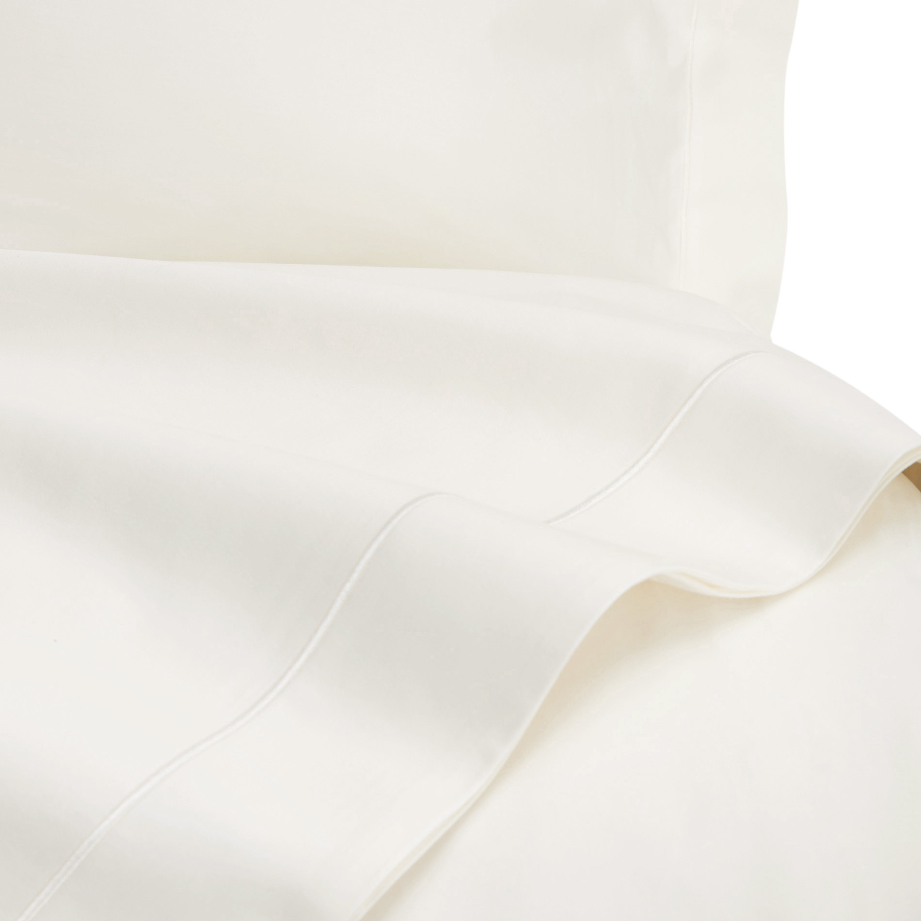 Flat sheet in TC400 satin cotton, Natural, large image number 2