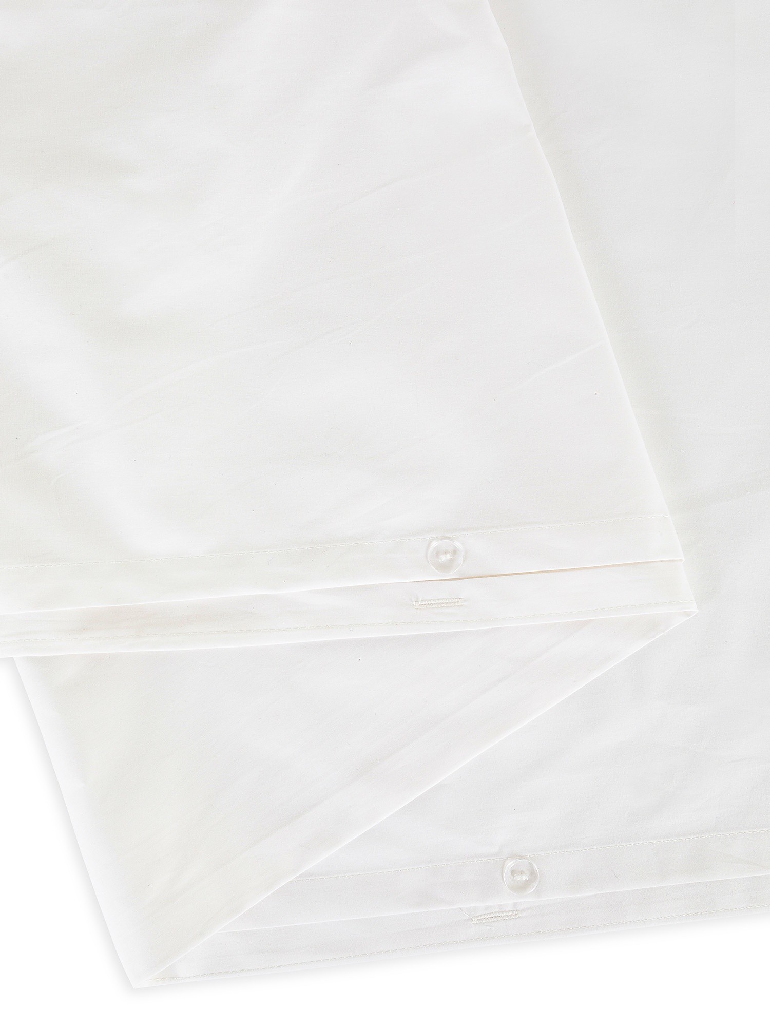 Zefiro percale cotton duvet cover, White, large image number 2