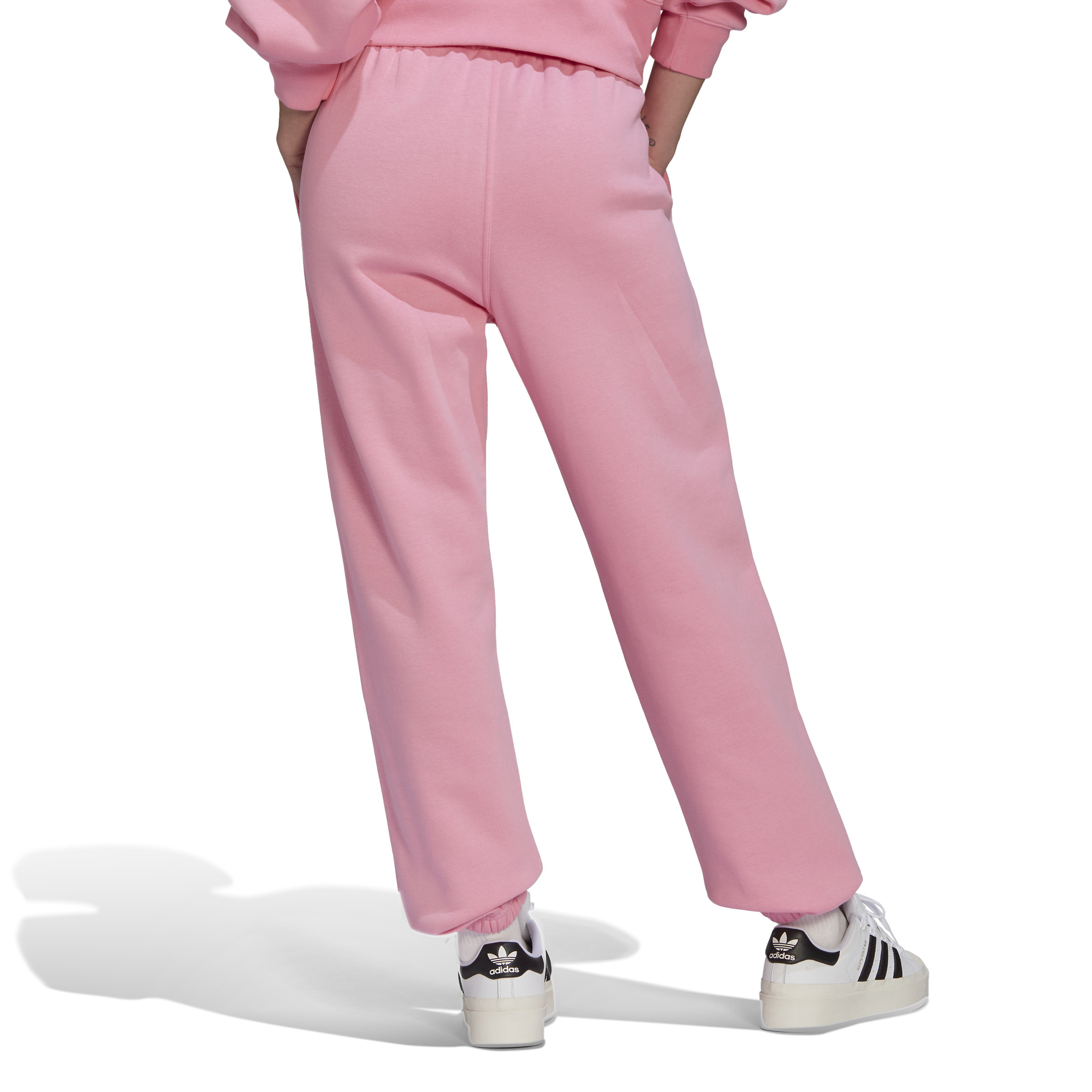 Adidas - Pantaloni adicolor essentials fleece joggers, Rosa, large image number 5
