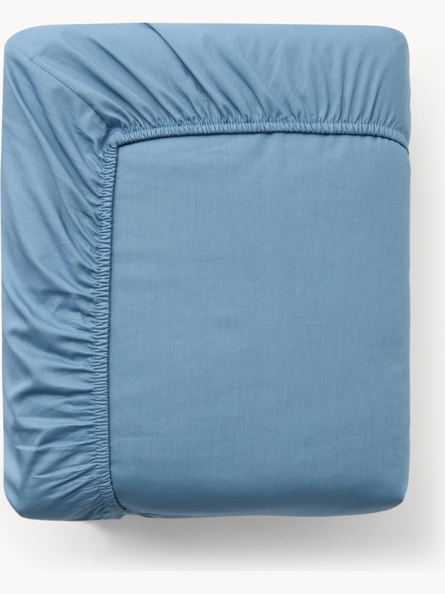 Lenzuolo con angoli in cotone percalle tinta unita - Prezzo di lancio