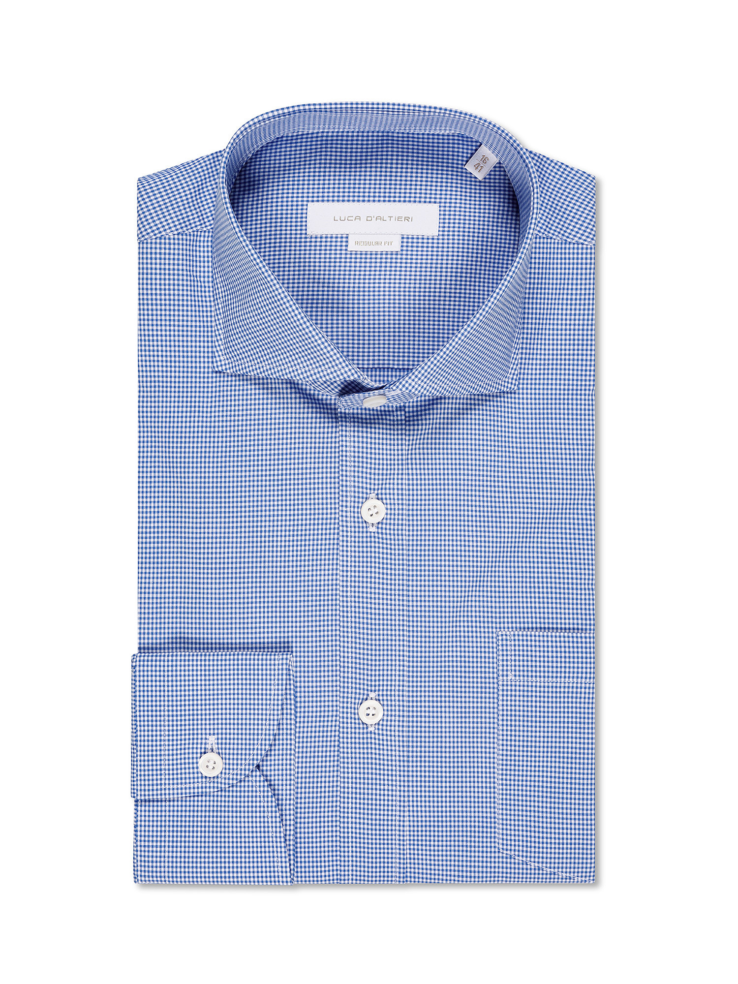 Regular fit shirt in pure cotton, Light Blue, large image number 0