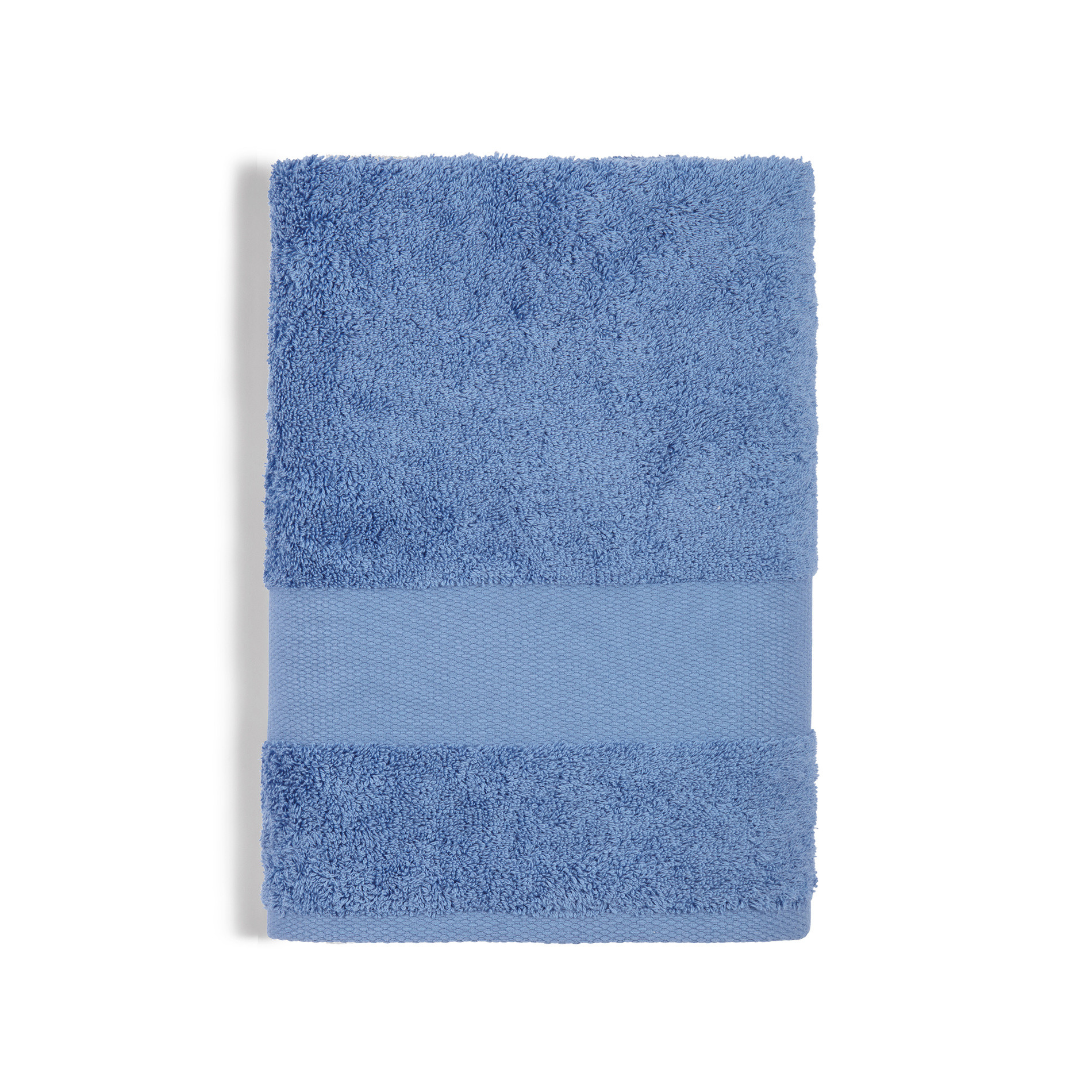 Asciugamano spugna di puro cotone Zefiro, Blu, large image number 1