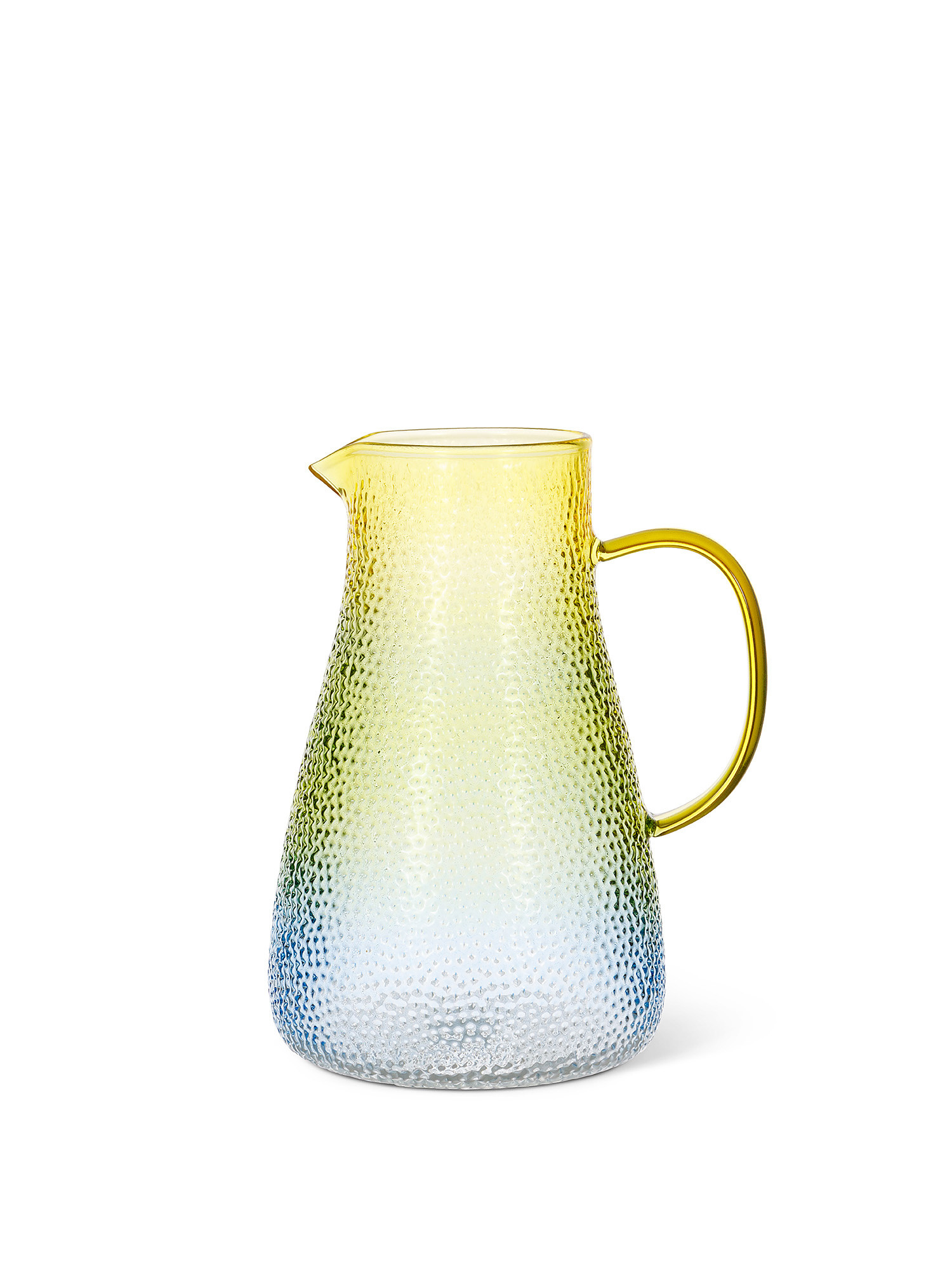 Two-tone glass carafe, Light Blue, large image number 0