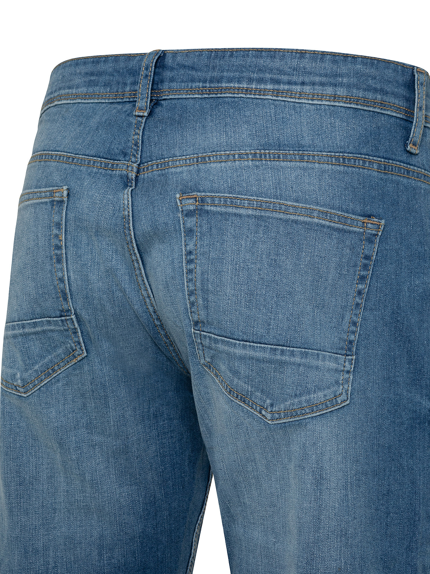 Jeans 5 tasche slim cotone leggero stretch, Blu, large image number 2