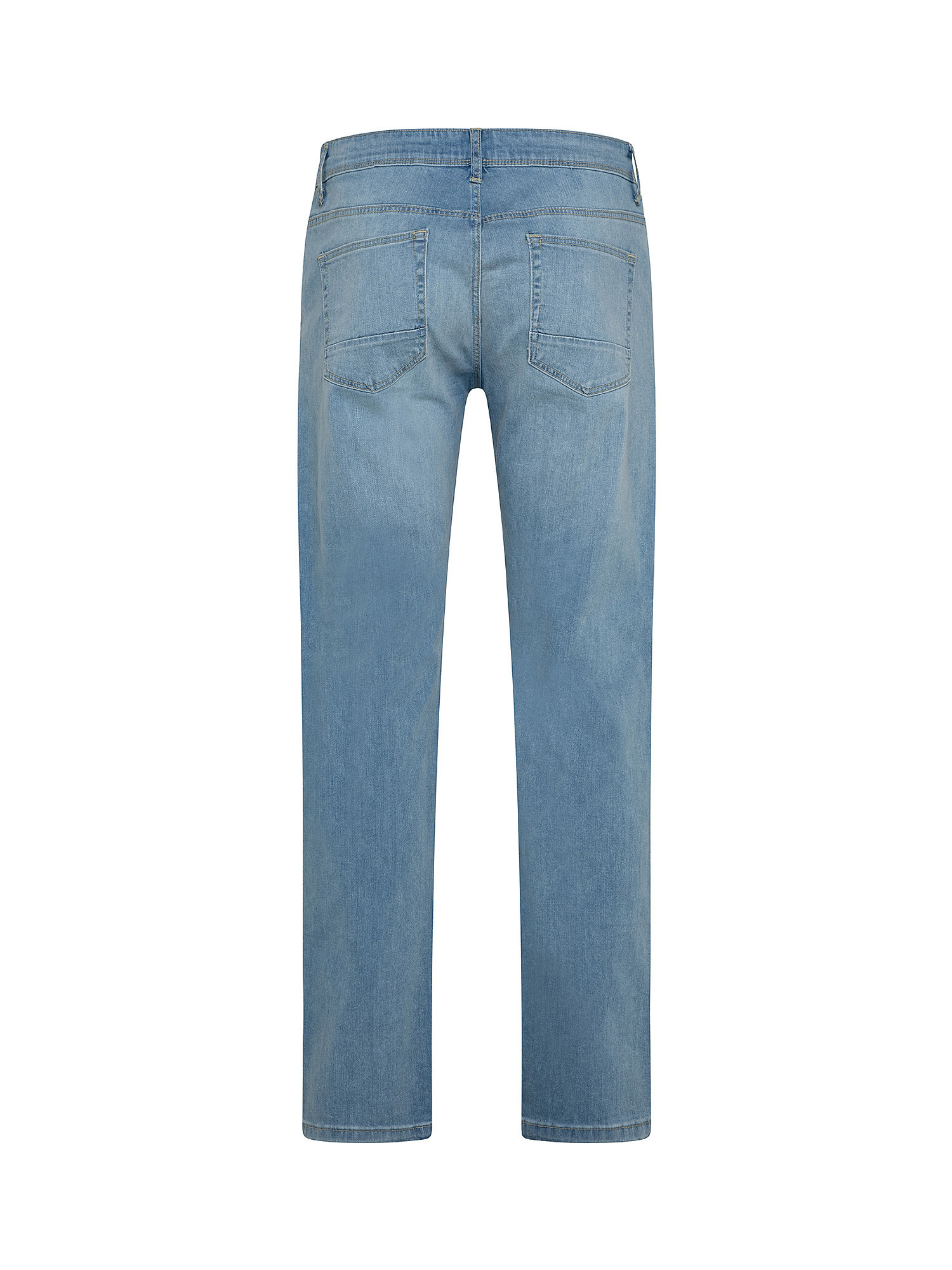Jeans 5 tasche slim cotone leggero stretch, Blu chiaro, large image number 1