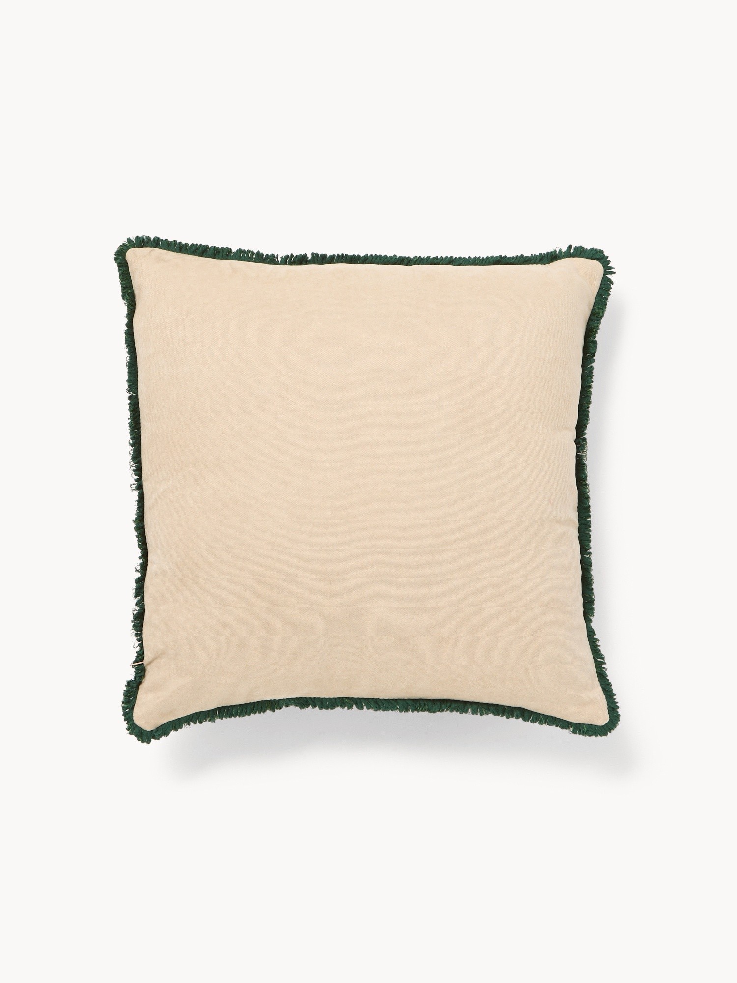 45x45 cm pomegranate print pillow with fringes, Multicolor, large image number 1