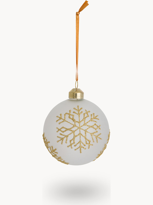 Sfera addobbo albero in vetro