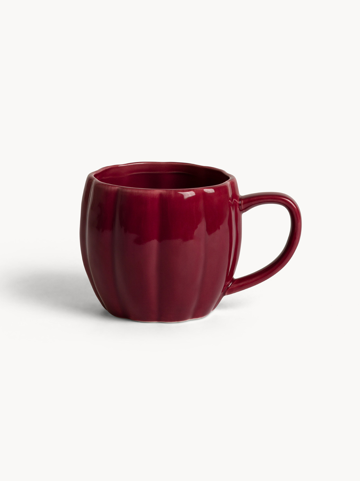 Mug in porcellana a forma di zucca, Viola, large image number 0