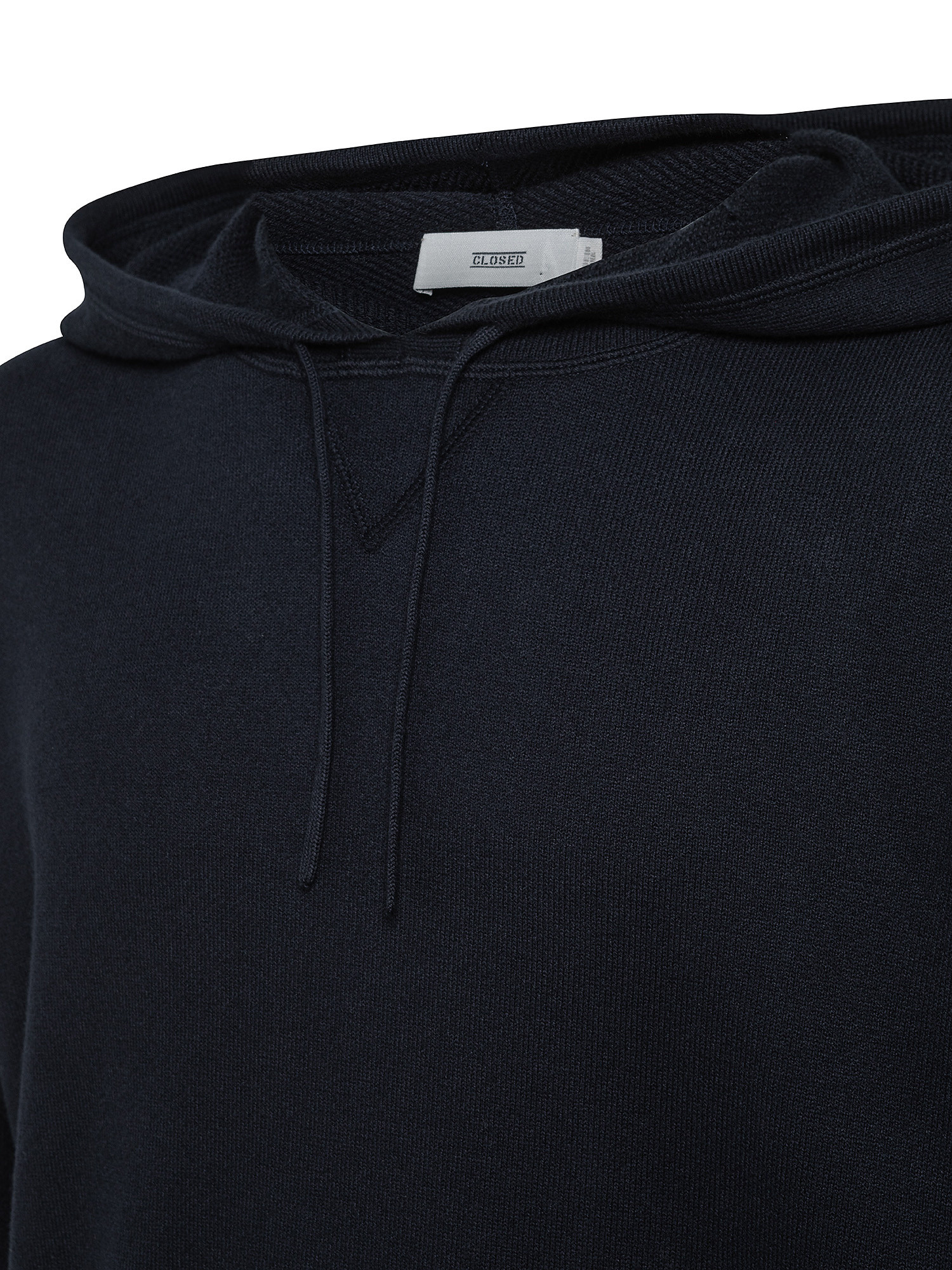 Hooded sweatshirt in cashmere knit, Dark Blue, large image number 2
