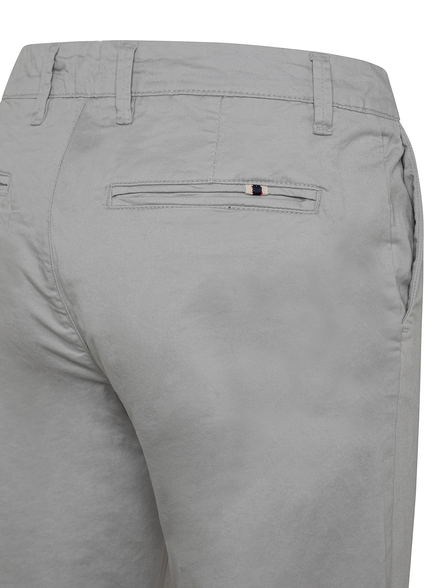 Pantalone chinos cotone stretch, Grigio, large