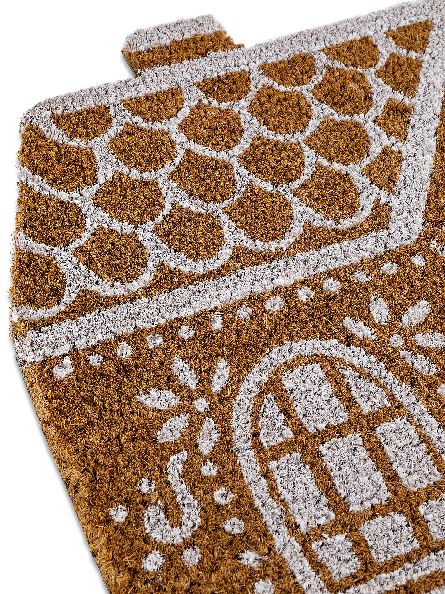 Coconut doormat with home motif, Beige, large image number 1
