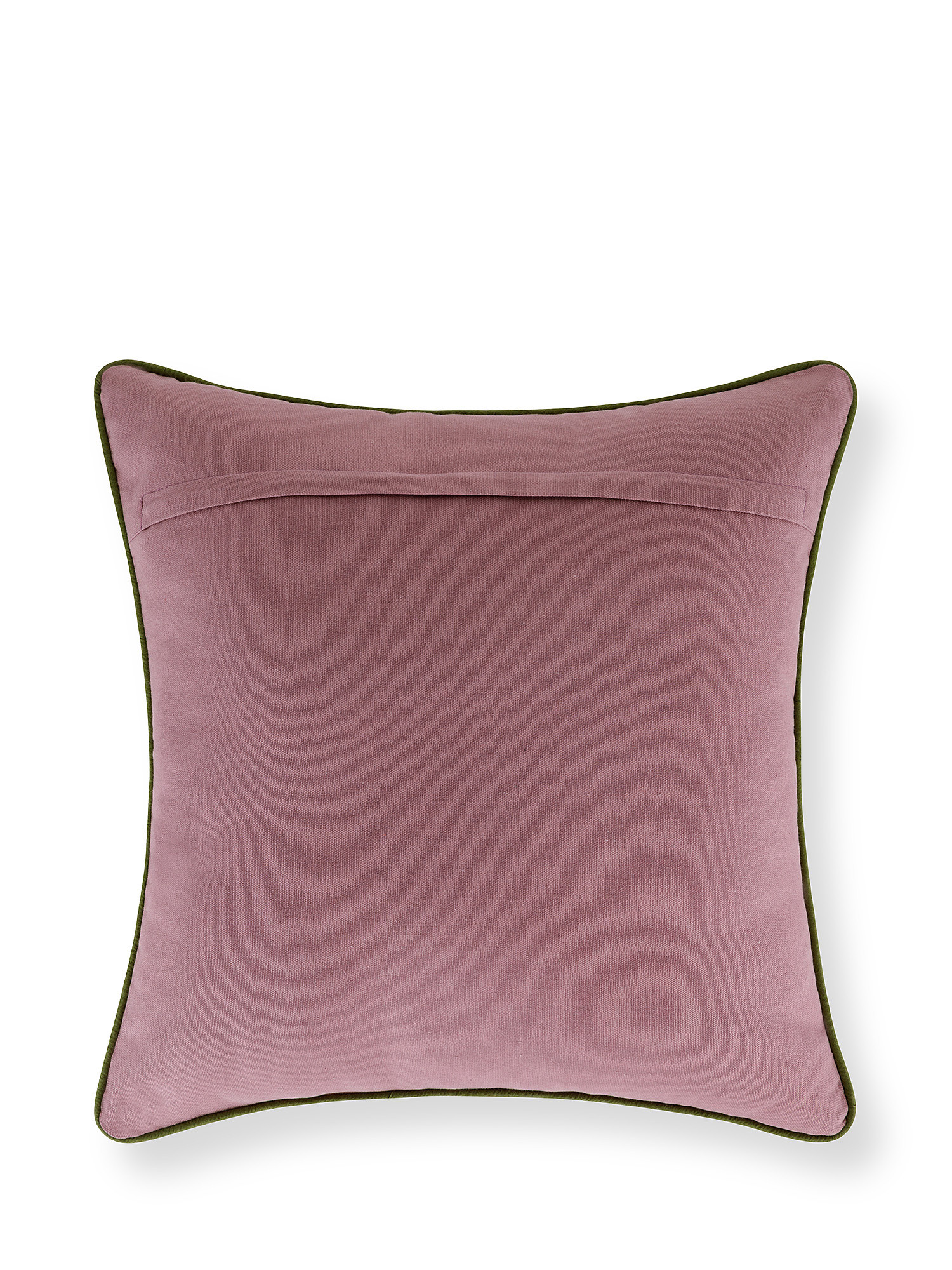 Flower embroidery cushion 45x45cm, Purple, large image number 1
