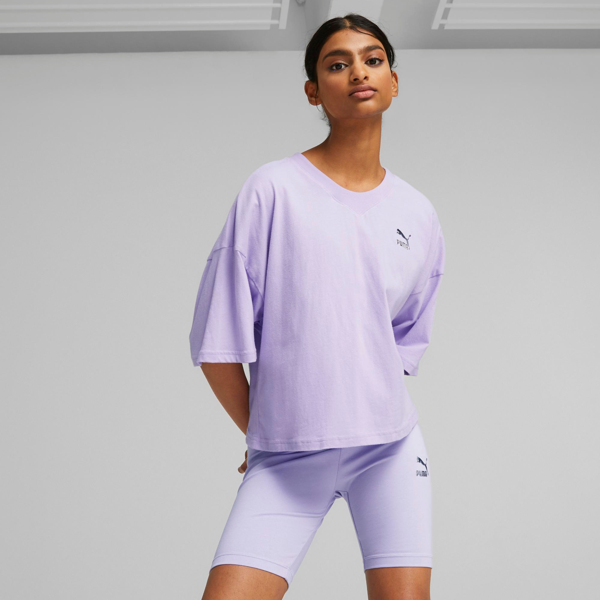 Puma - Oversized cotton T-shirt, Purple Lilac, large image number 2