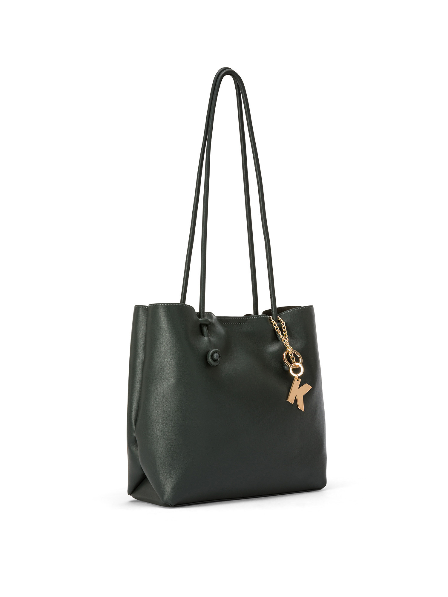 Koan - Shopping bag with knot detail, Dark Blue, large image number 1