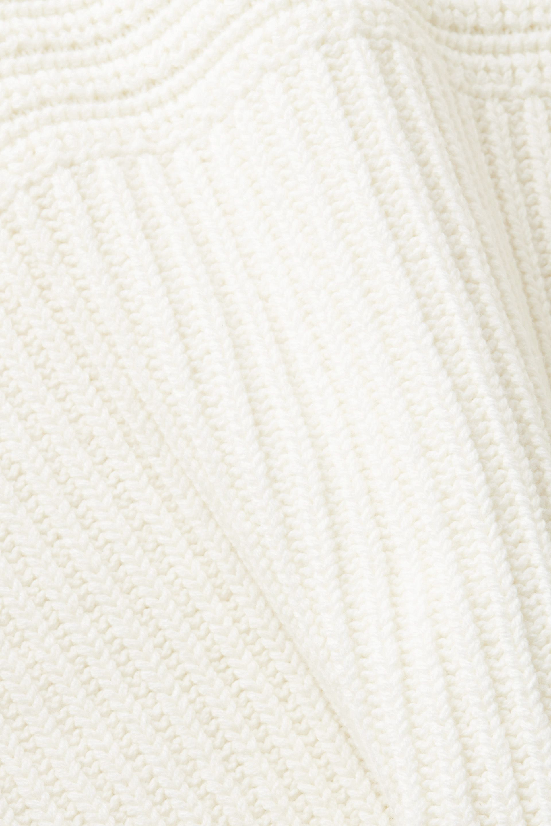 Esprit - Chunky knit pullover in cotton blend, White, large image number 3