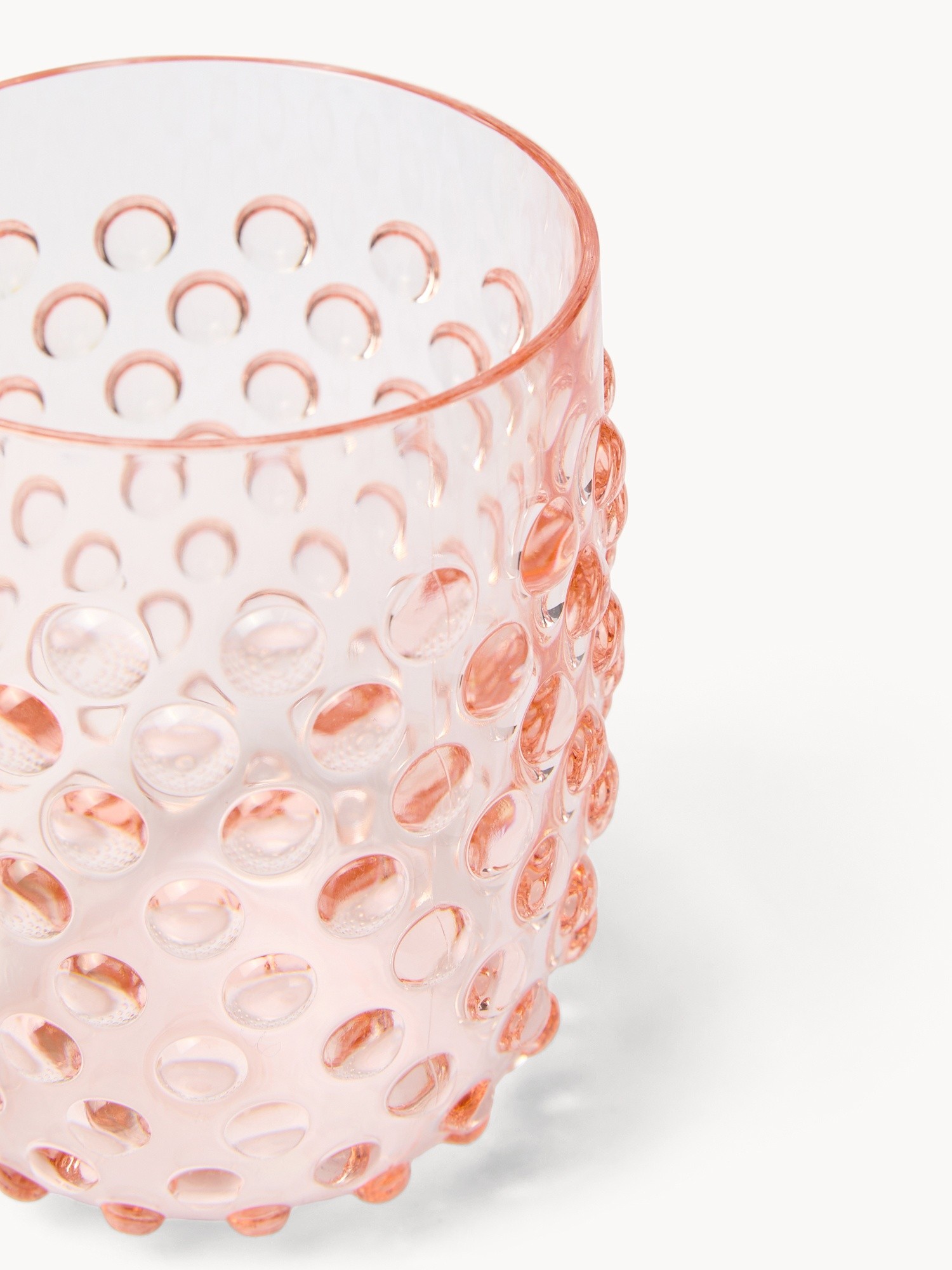 Dot-effect glass - Discounted price, Pink, large image number 1