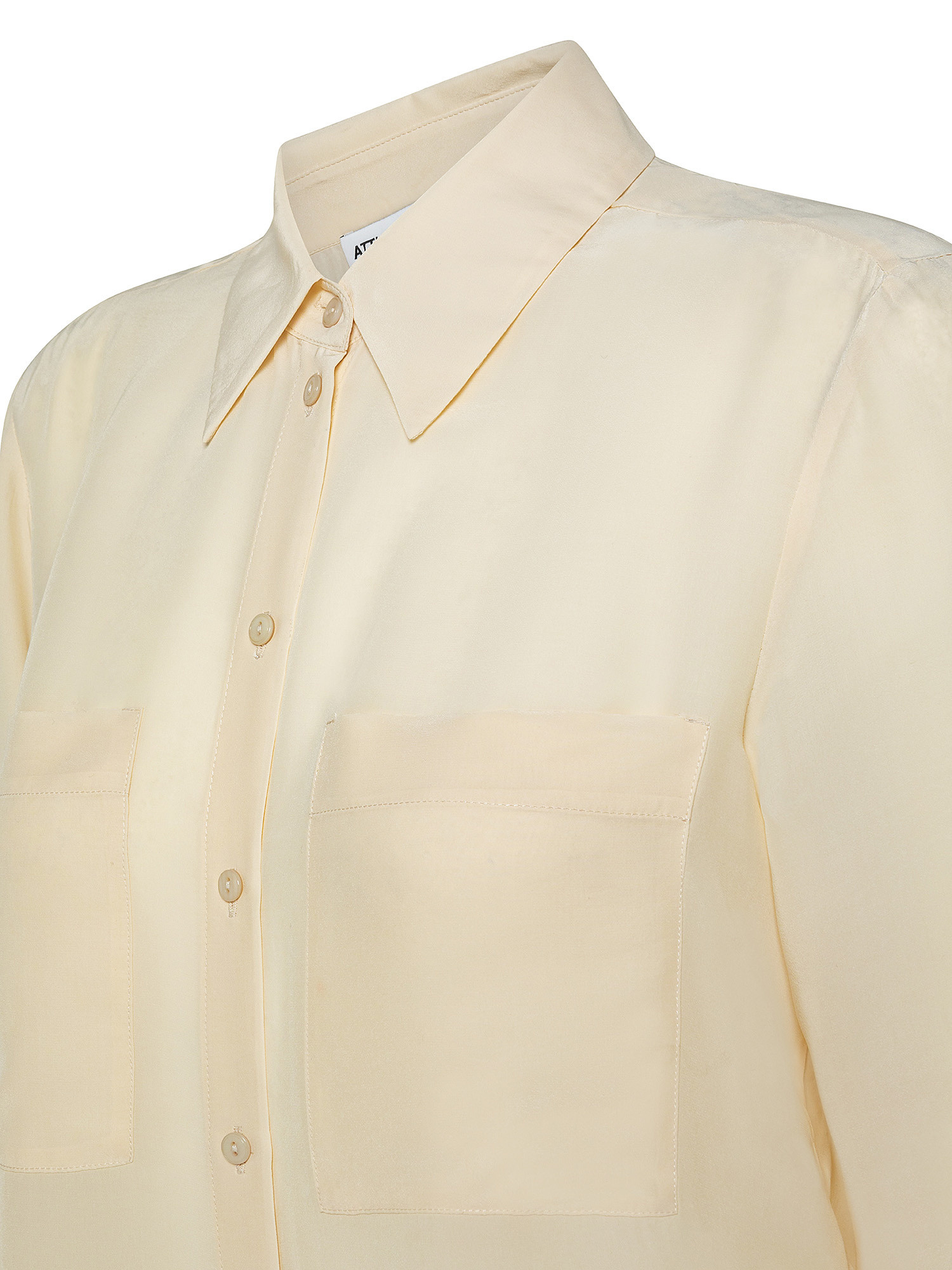 Shirt in silk viscose fabric, Beige, large image number 2